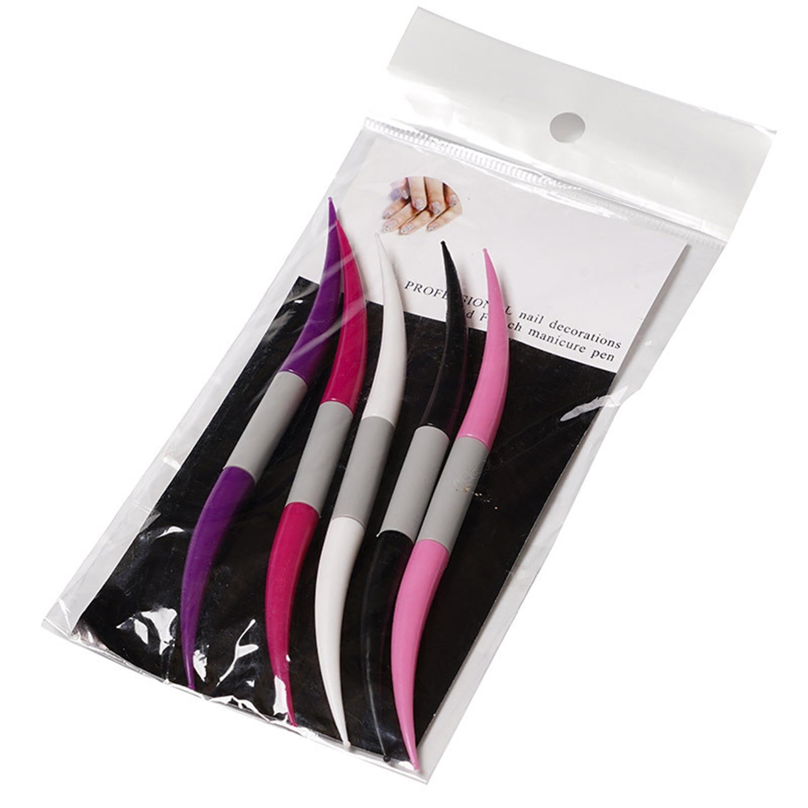 2x5 Pieces Nail Art Pen Detailing Nail Art Dot Tools Pattern Manicure Kit
