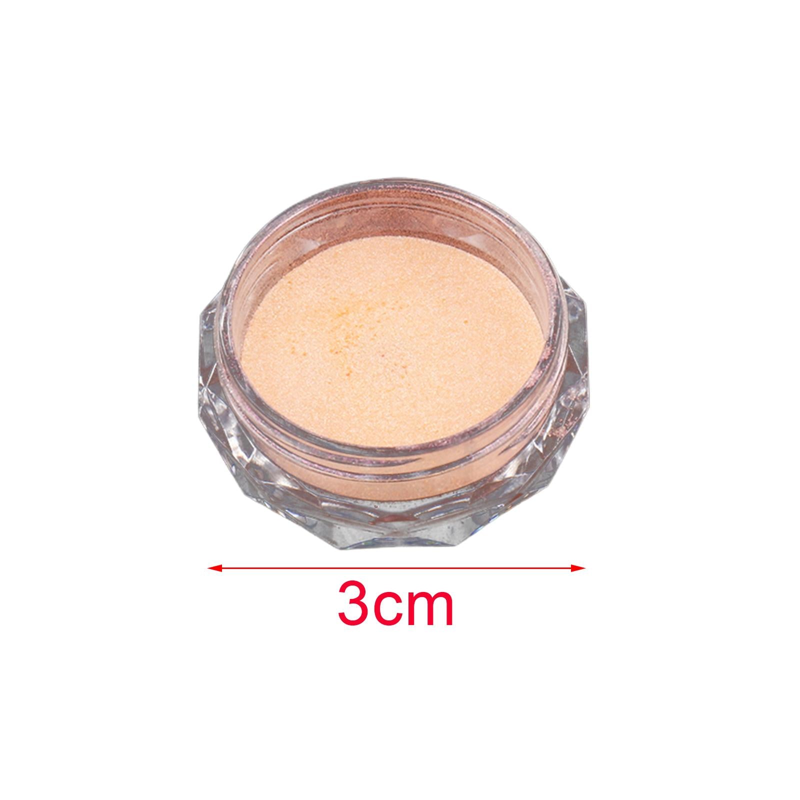 2xChrome Nail Powder Iridescent Pearlescent Mirror Effect for Professionals Orange