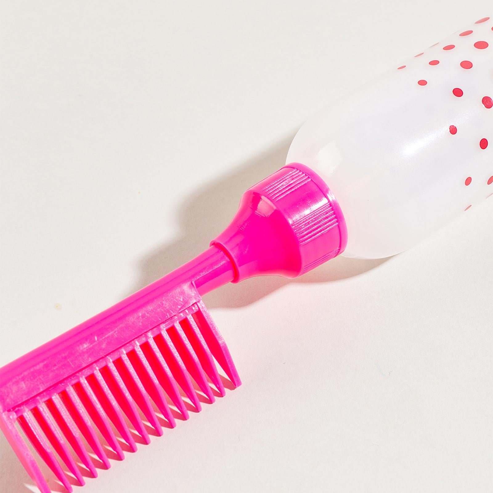 4xroot comb Bottle Accessories Hair Coloring Dyeing Bottle for Home Red