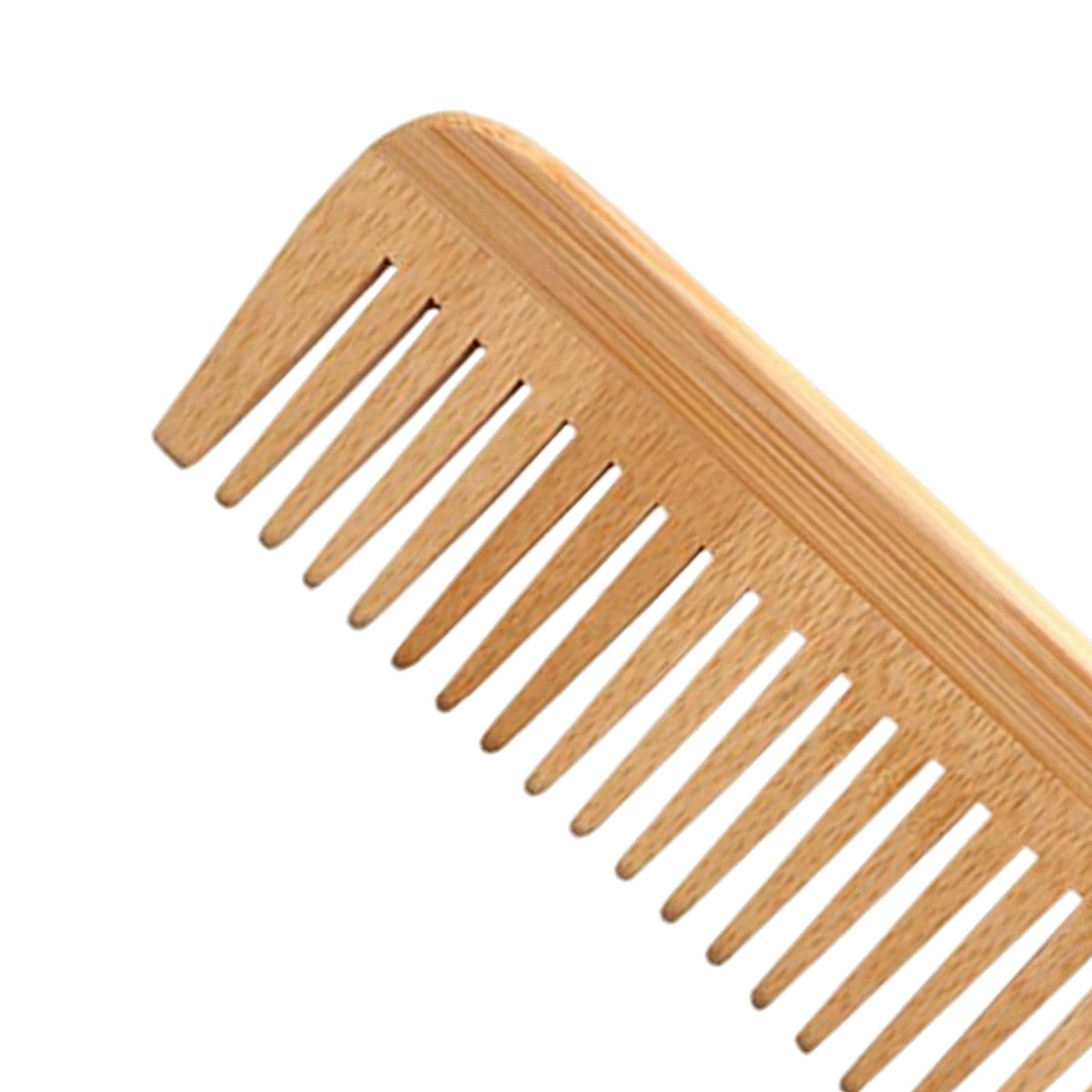 2xBamboo Hair Comb Wide Tooth Detangling Comb Detangling for wet and dry Hair