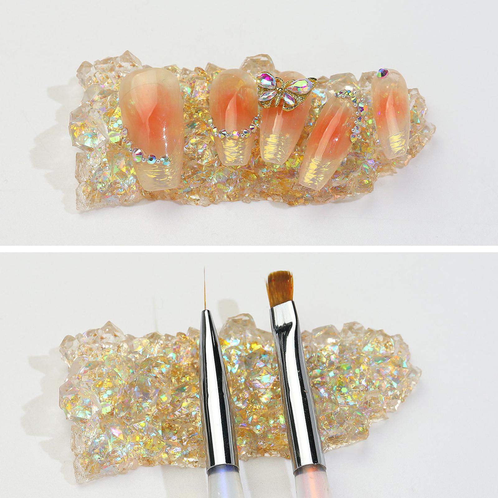 2xIce Moutain Nail Art Pen Holder for Manicure Nail Carving Pencils Durable Aureate