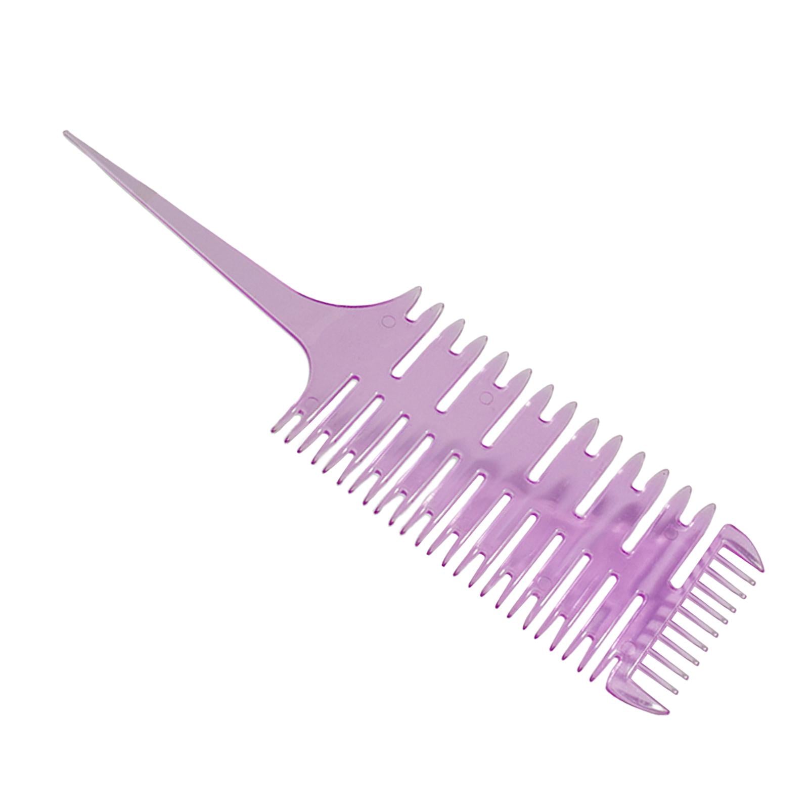 2x3 Way Rat Tail Teasing Comb Professional Hair Dyeing Comb for Home Salon