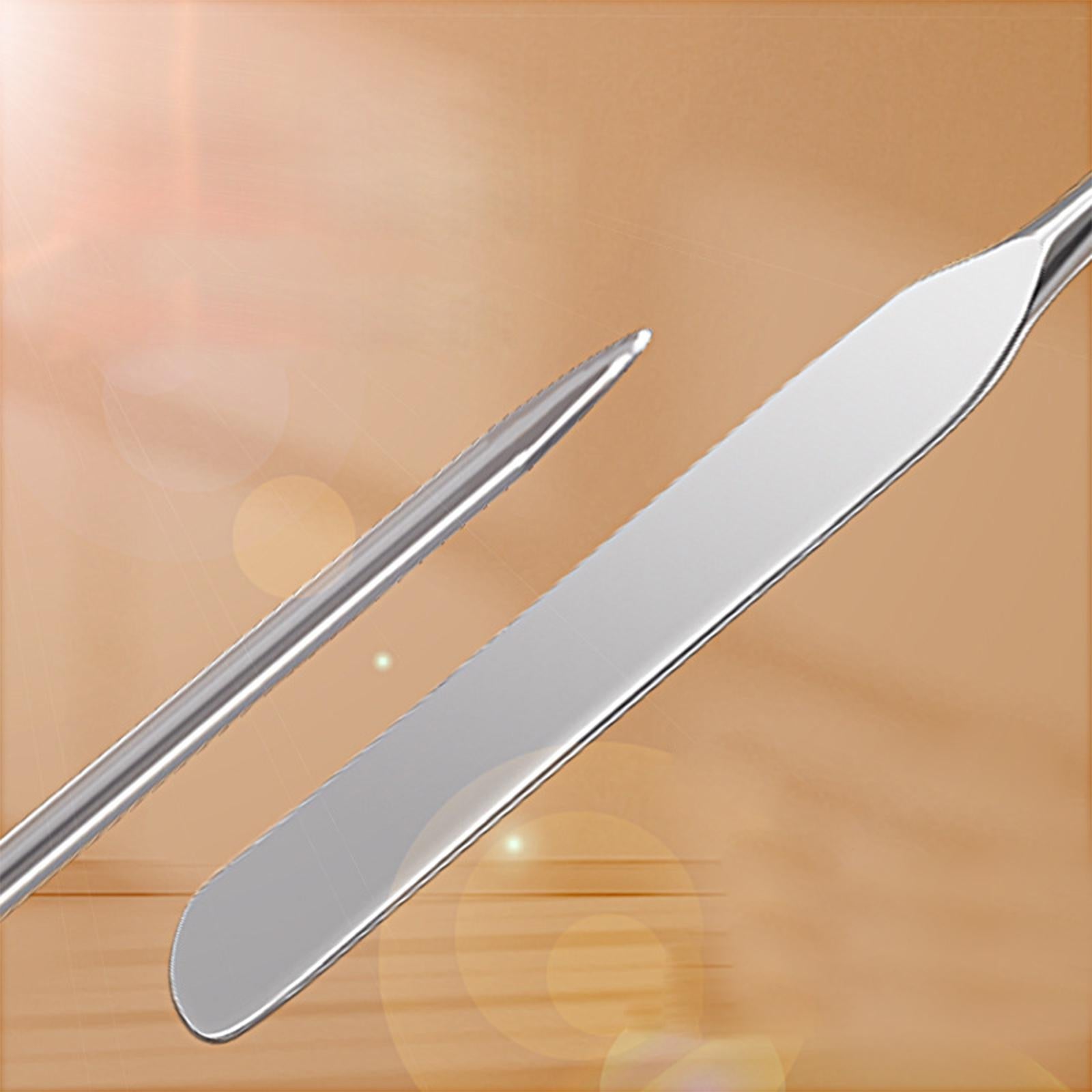 3xMakeup Spatulas for Girls Women for Palette Mixing and Sampling Foundation Argent