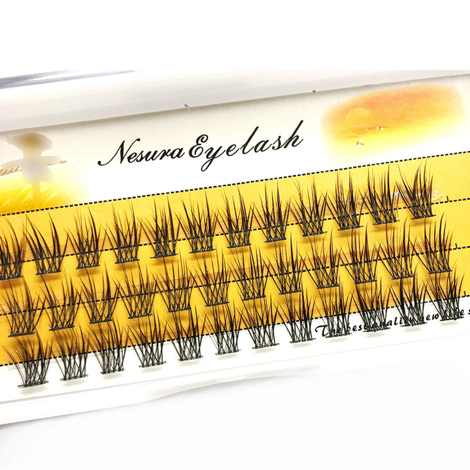 3xSegmented False Eyelashes Eyelash Extension Bunches Wispy Natural DIY Soft 12mm