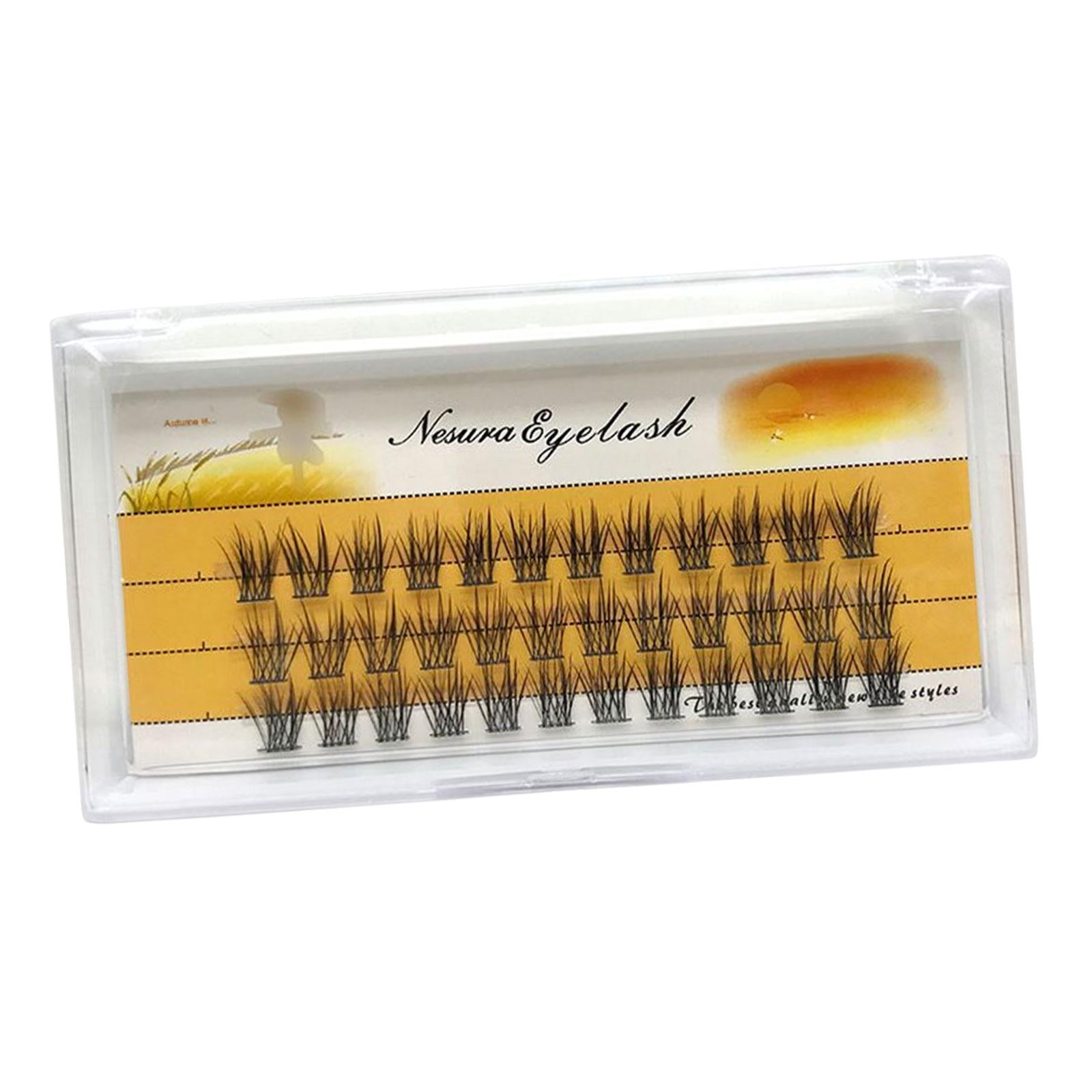 3xSegmented False Eyelashes Eyelash Extension Bunches Wispy Natural DIY Soft 12mm