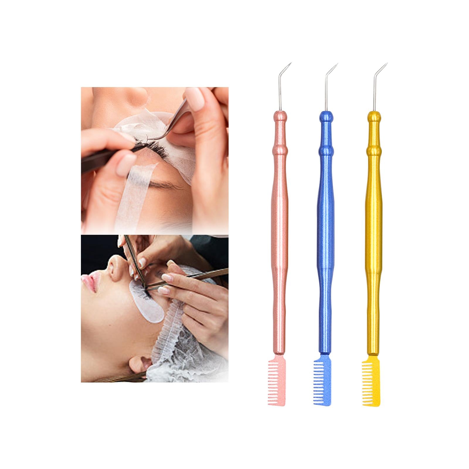 2xLash Lift Tool with Separating Comb for Eyelash Eyebrow Perming Tinting Pink