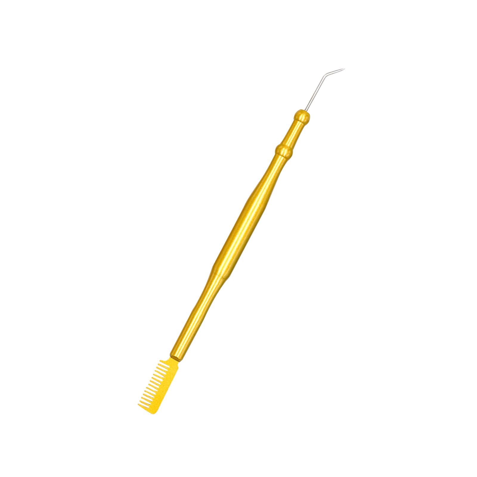 3xLash Lift Tool with Separating Comb for Eyelash Eyebrow Perming Tinting Yellow