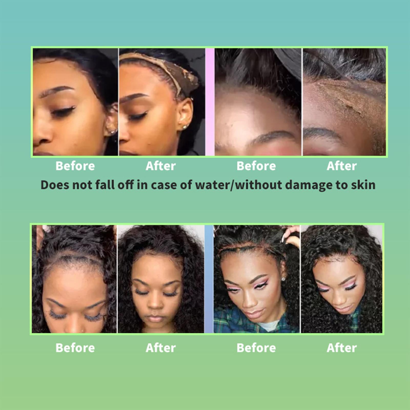 3xHair Replacement Adhesive Waterproof for Hair Replacement Oily Skin 38ml