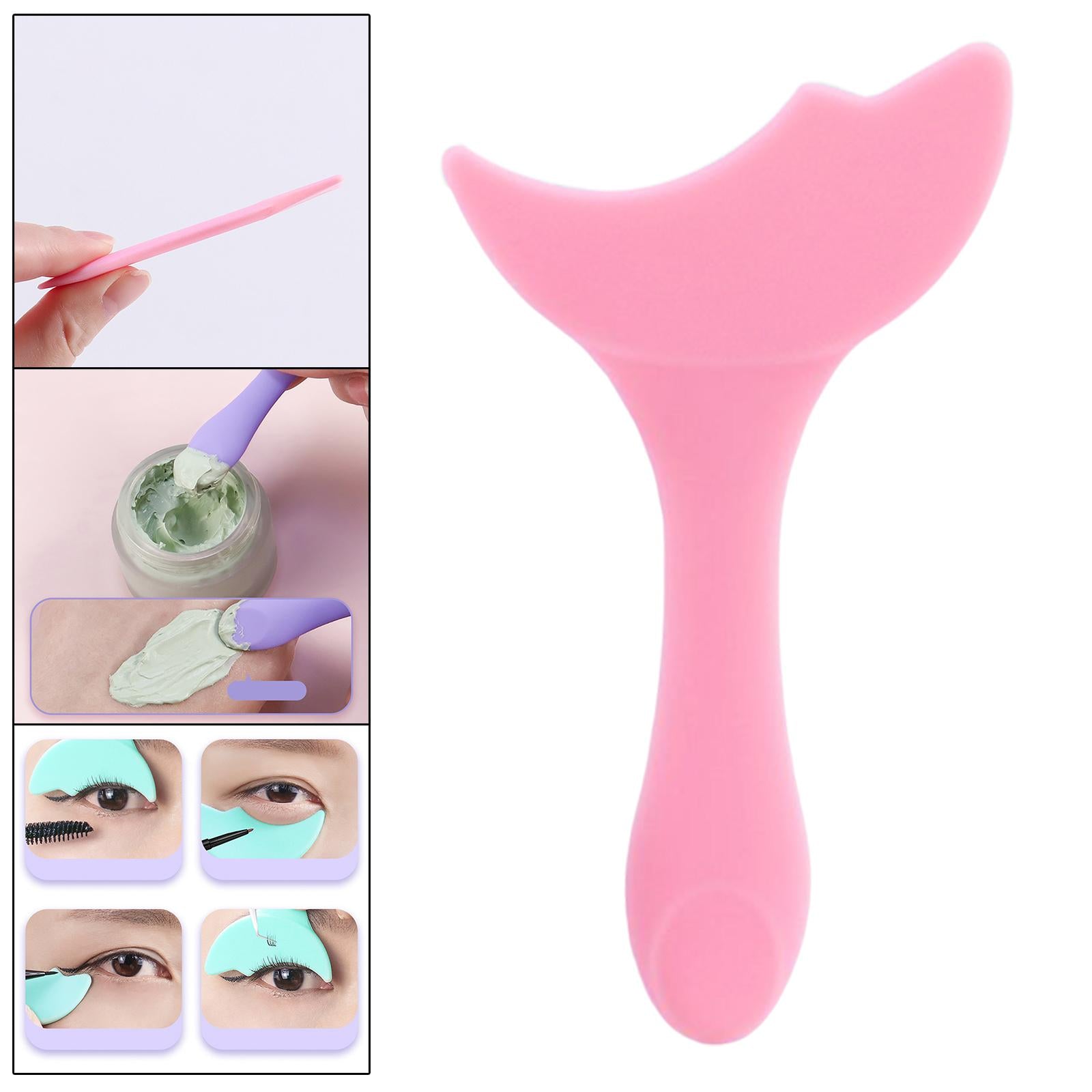 4xReusable Eyeliner Stencils Silicone Template Assistant Helper Washable pink 1pc