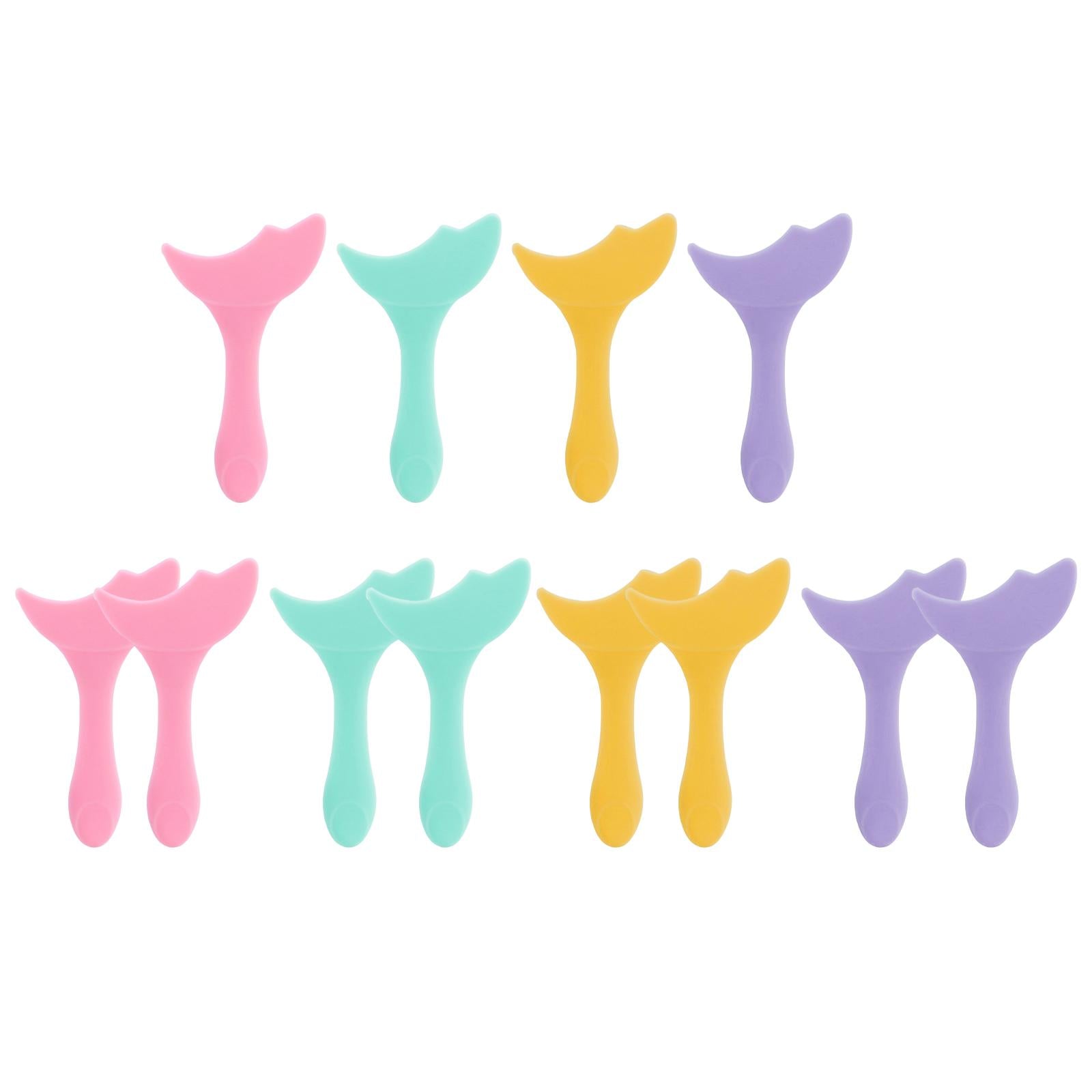 4xReusable Eyeliner Stencils Silicone Template Assistant Helper Washable pink 1pc