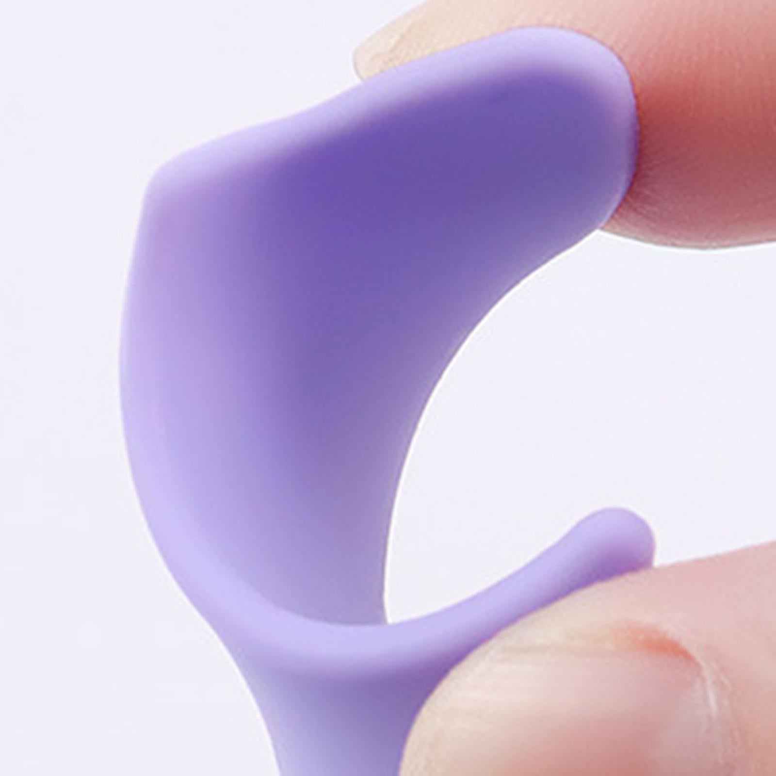 3xReusable Eyeliner Stencils Silicone Template Assistant Helper Washable violet 1pc