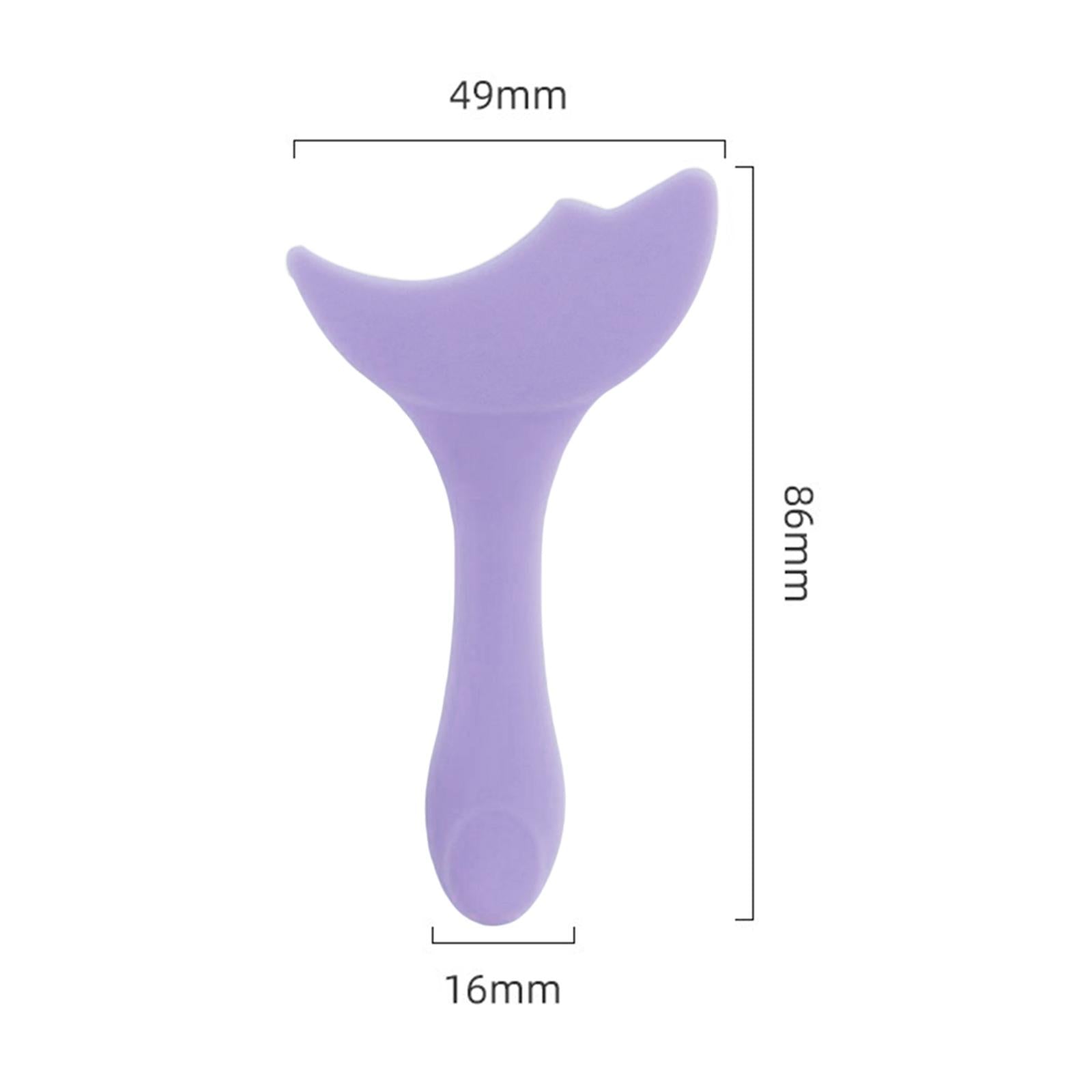 2xReusable Eyeliner Stencils Silicone Template Assistant Helper Washable violet 1pc