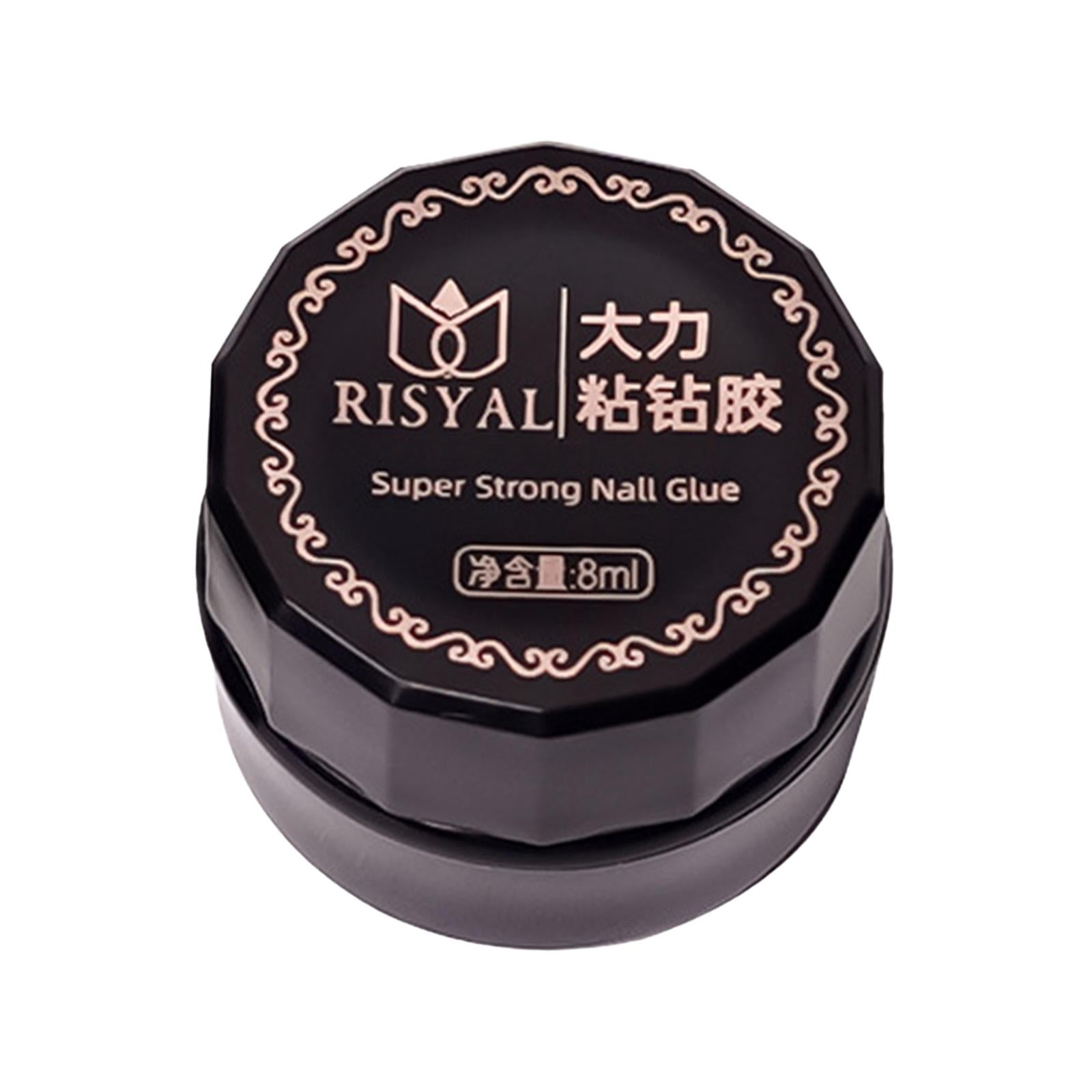 2xNail Rhinestone Glue Nail Glue Gel for Nail Decorations Nail Art Clear Super Strong