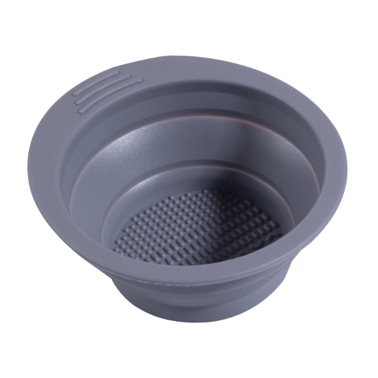 3xFolding Silicone Makeup Brush Cleaning Mat Washing Bowl Professional Tool Gray