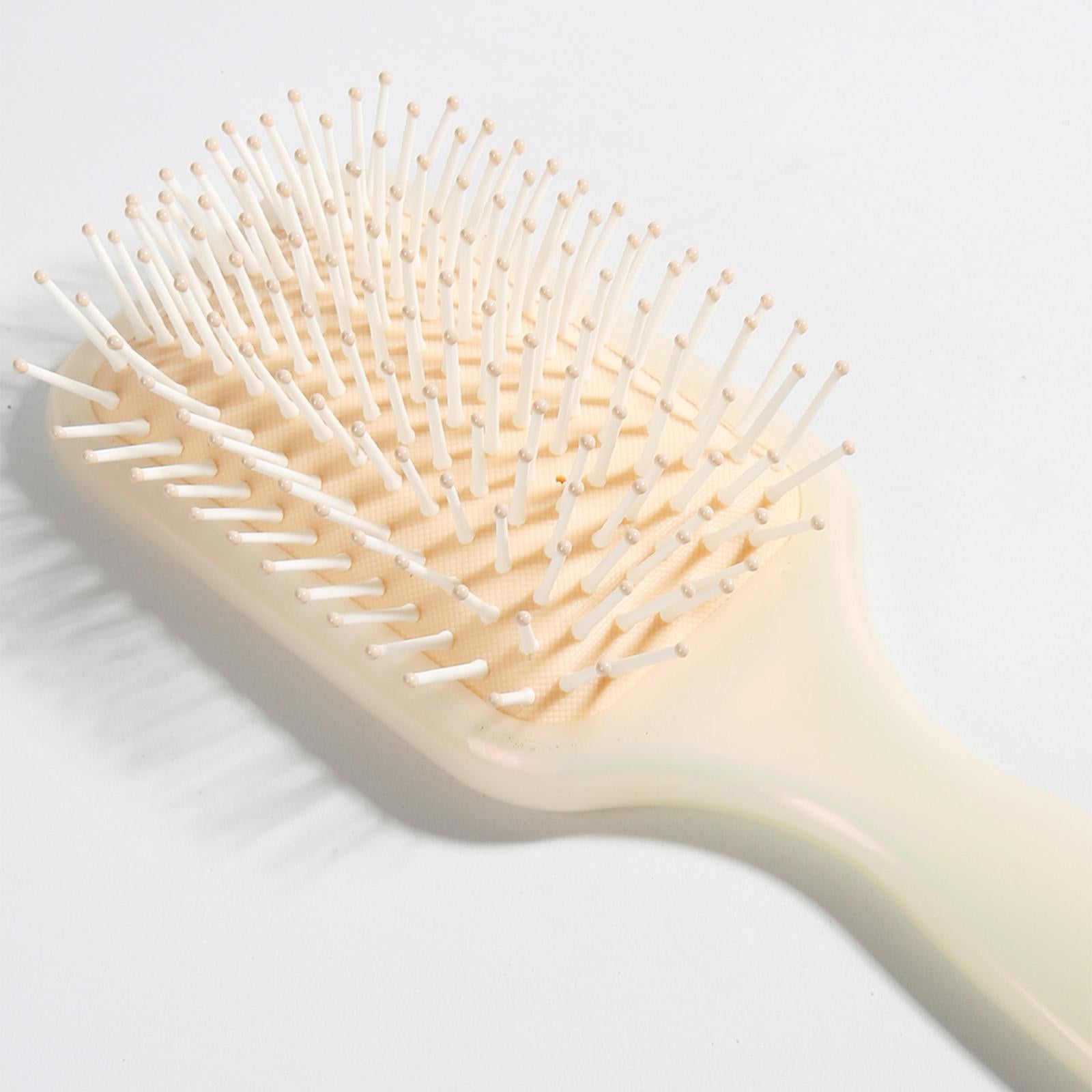 4xAir Cushion Brush Detangling Hair Brush for Salon Home Hairdressing Comb Light Orange