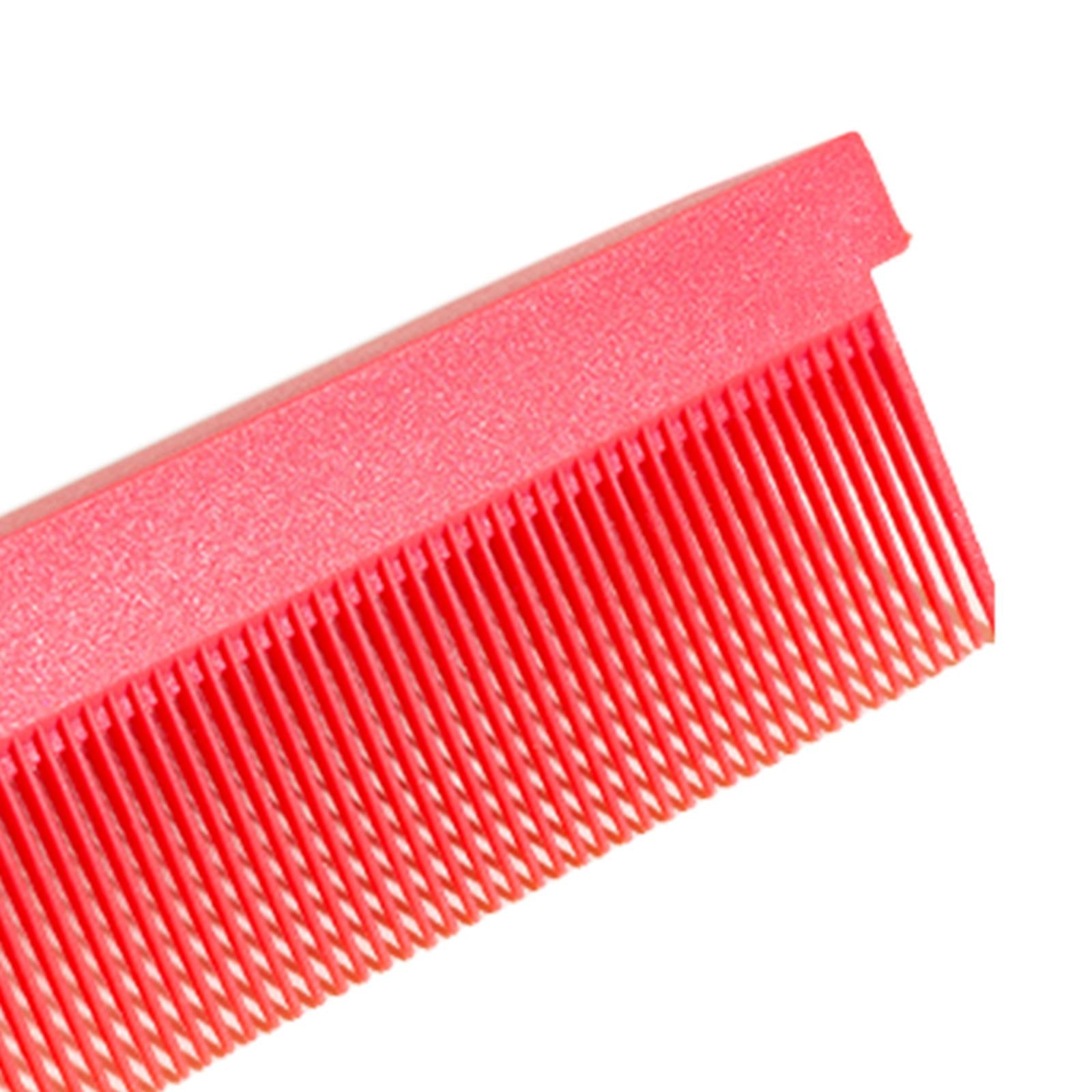 2xHair Straightener Comb Attachment Barber Styling Tool Detangling Accessory Red