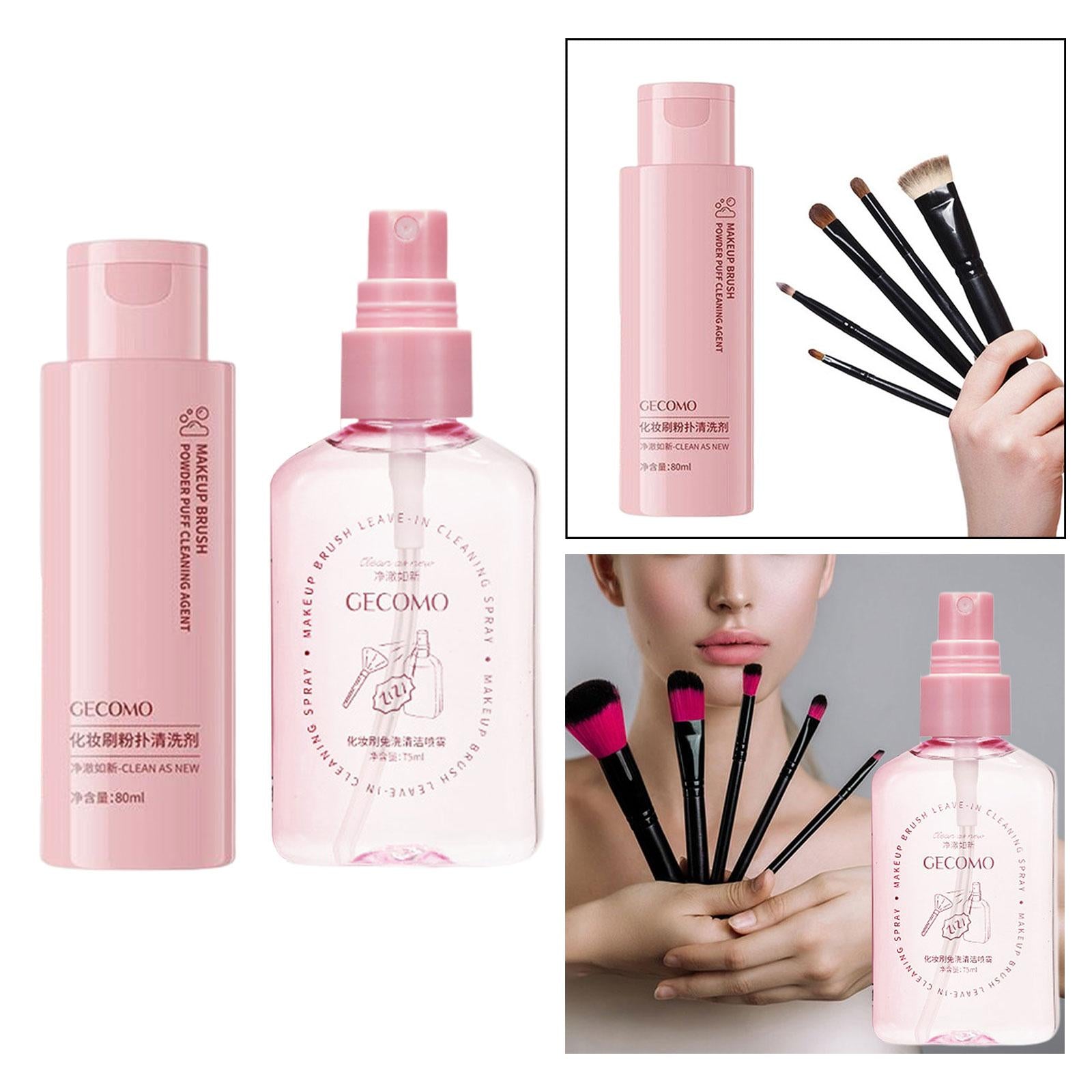 4xMakeup Brush Cleaner Cleaning Shampoo 80ml Make up Brush Cleanser for Travel