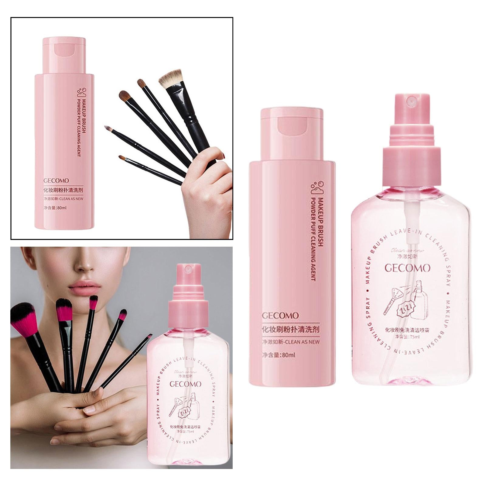 3xMakeup Brush Cleaner Cleaning Shampoo 80ml Make up Brush Cleanser for Travel