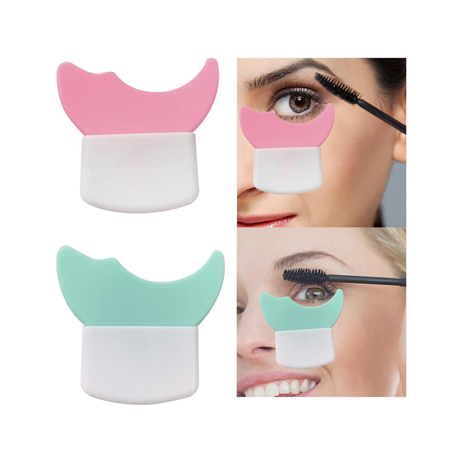 5xEyeliner Stencil Eyeshadow Stencil Eyeshadow Applicators Plate Eyelash Guard Pink