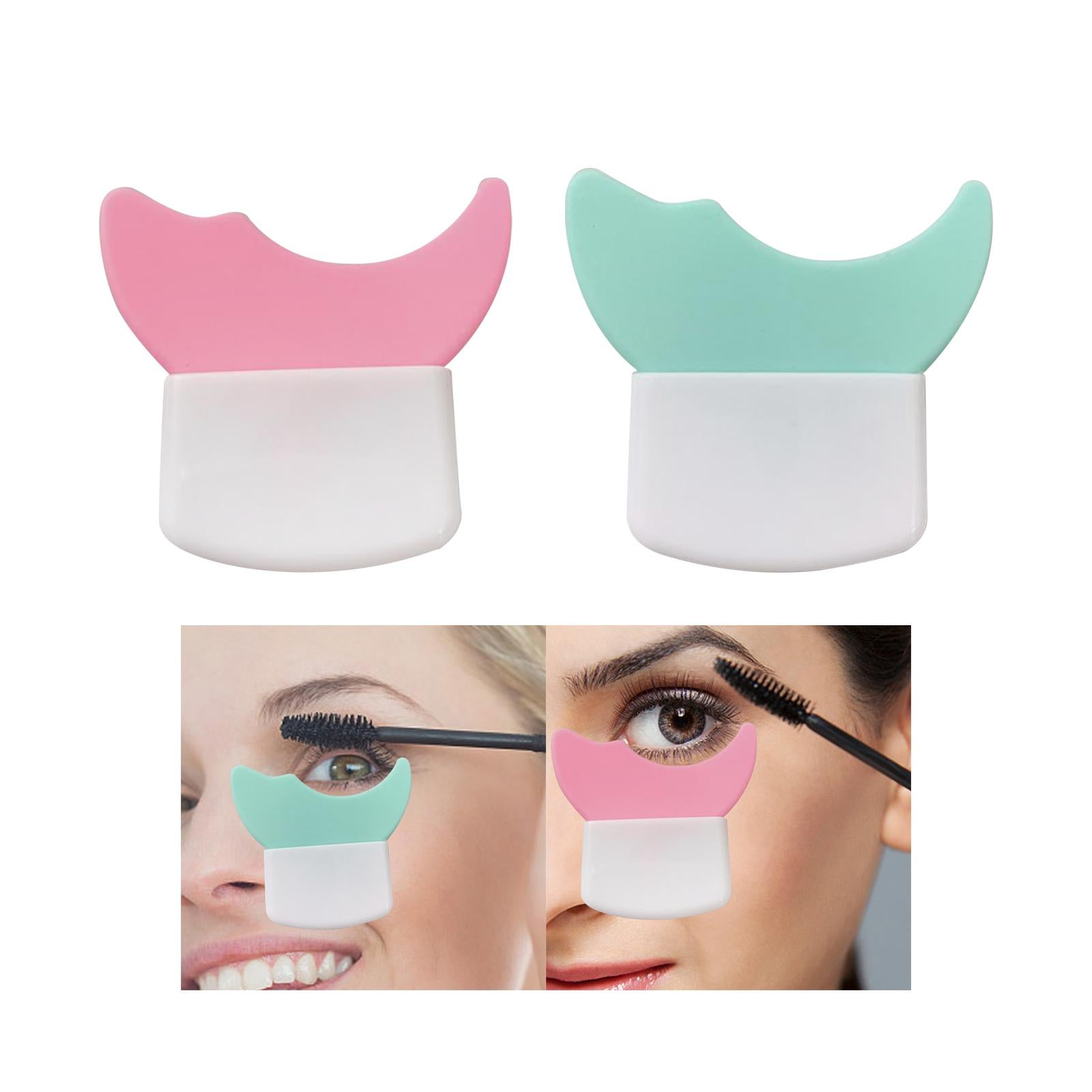 2xEyeliner Stencil Eyeshadow Stencil Eyeshadow Applicators Plate Eyelash Guard Pink