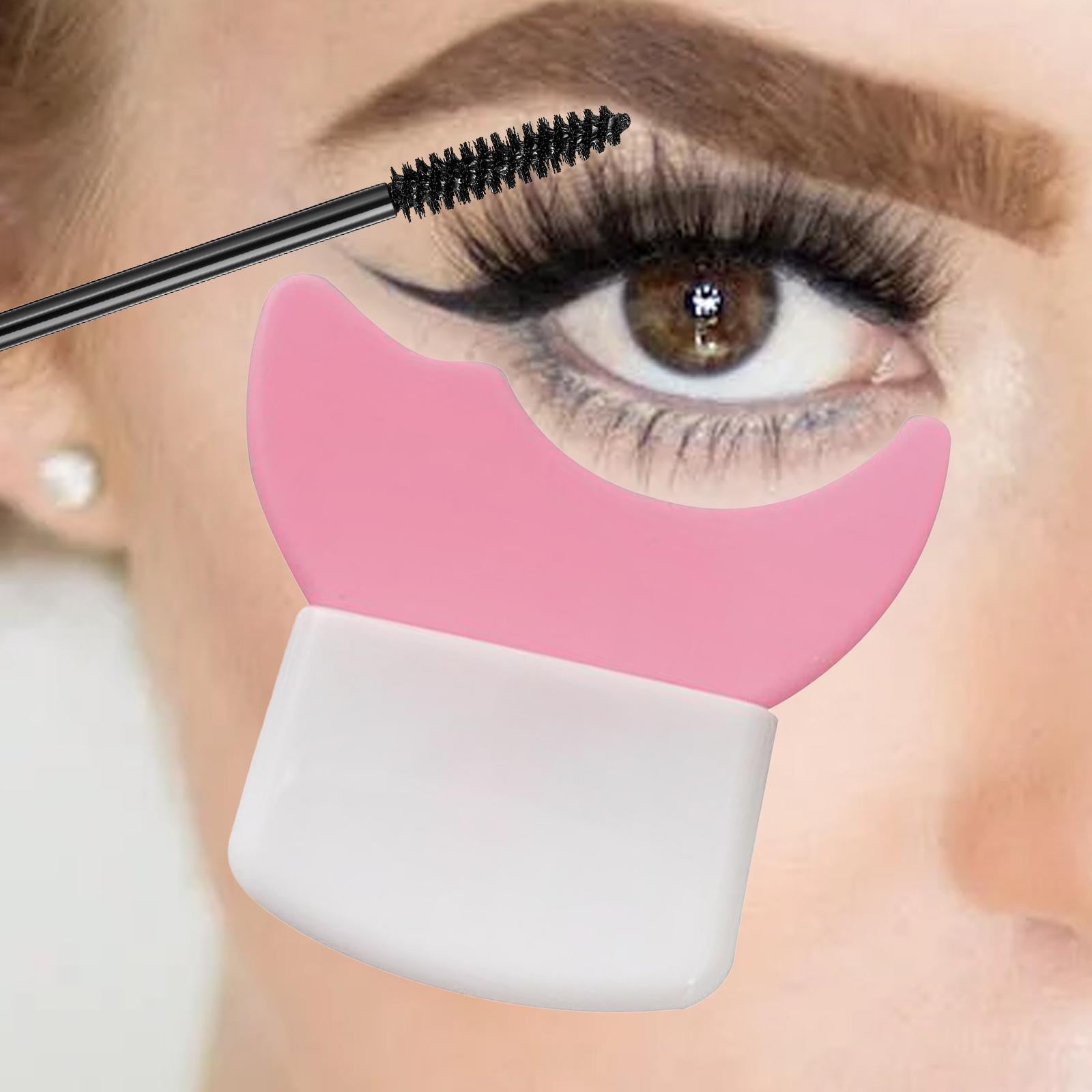 6xEyeliner Stencil Eyeshadow Stencil Eyeshadow Applicators Plate Eyelash Guard Pink