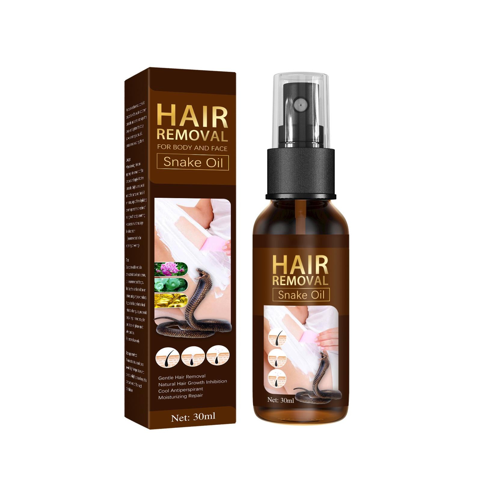 3xPainless Hair Removal Cream Spray Hair Removal Spray Foam for Back Body Arms