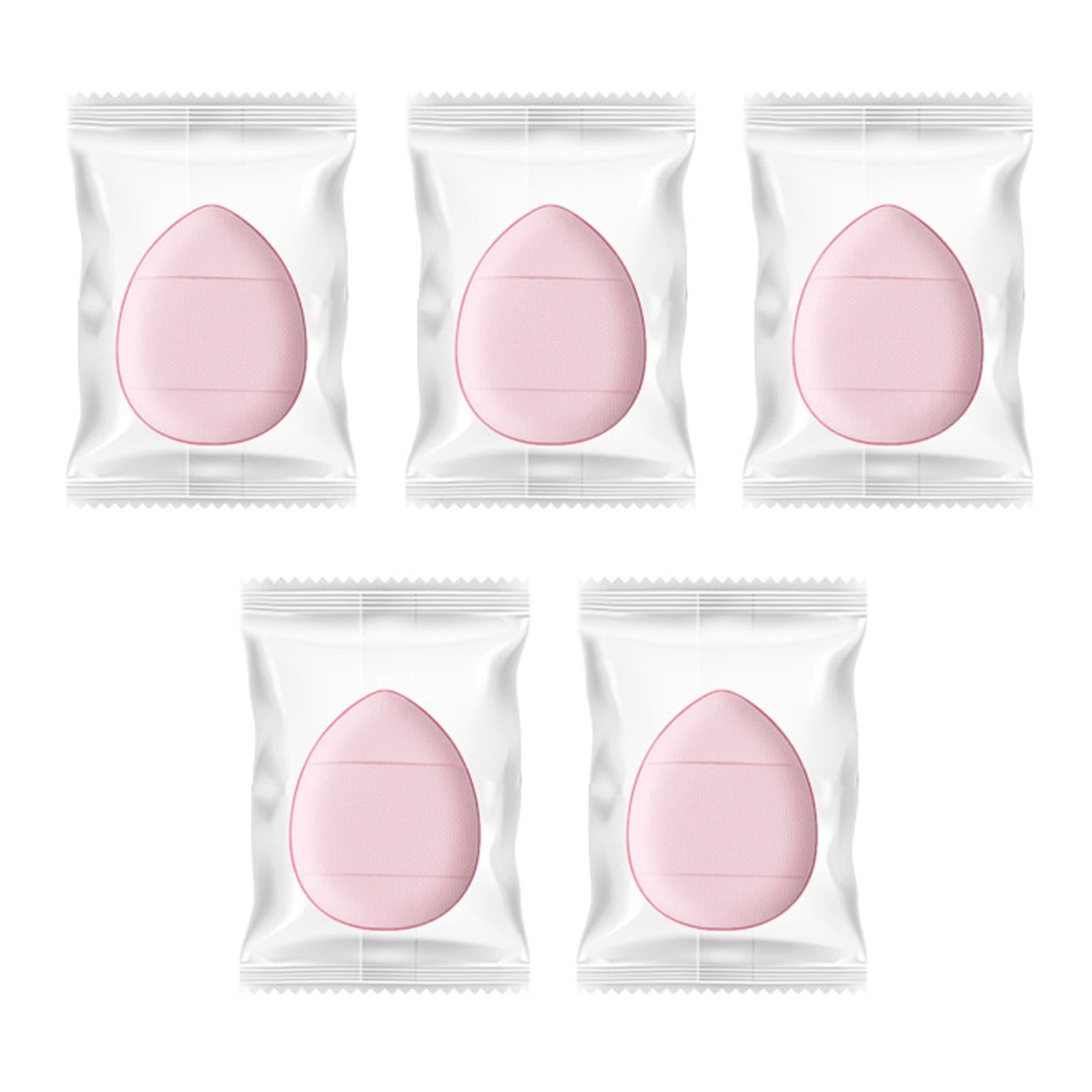 4x5x Finger Powder Puff Mini Makeup Puff for Repair Cream Concealer Eye Shadow Pink
