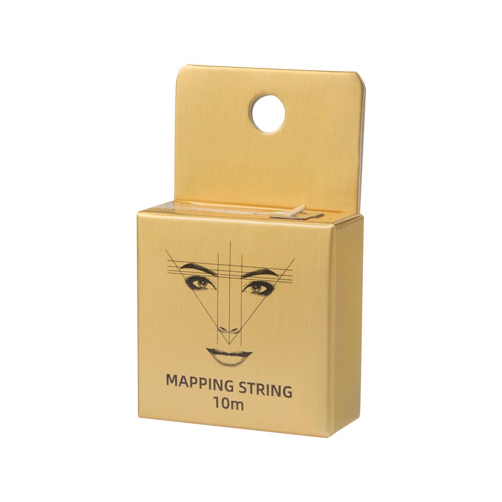 2xPre Inked Mapping String Easy to Draw Microblading String for Eyebrow Makeup