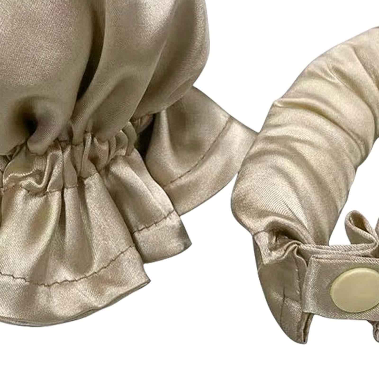Heatless Curler with Hair Covers Comfortable for Long Hair Curls Women Girls Beige