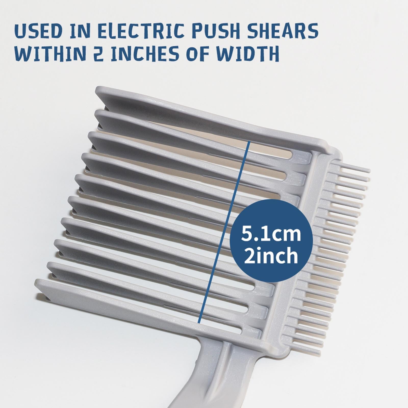 2xCurved Positioning Comb Heat Resistant Haircut Clipper Comb for Barber Shop