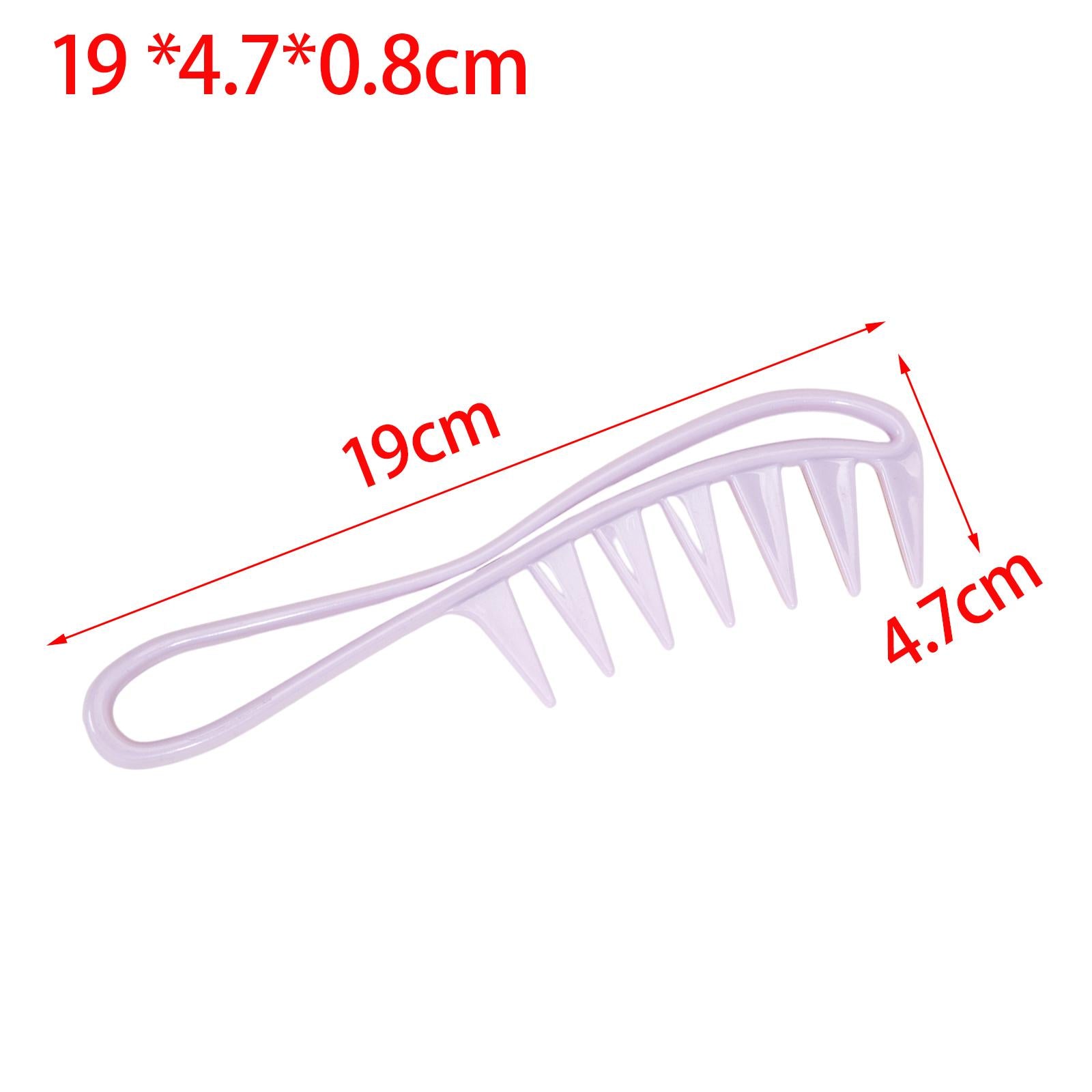 2xWide Tooth Comb Mini for Detangles Wet or Dry Hair Curly Wet Wavy Thick Hair Purple