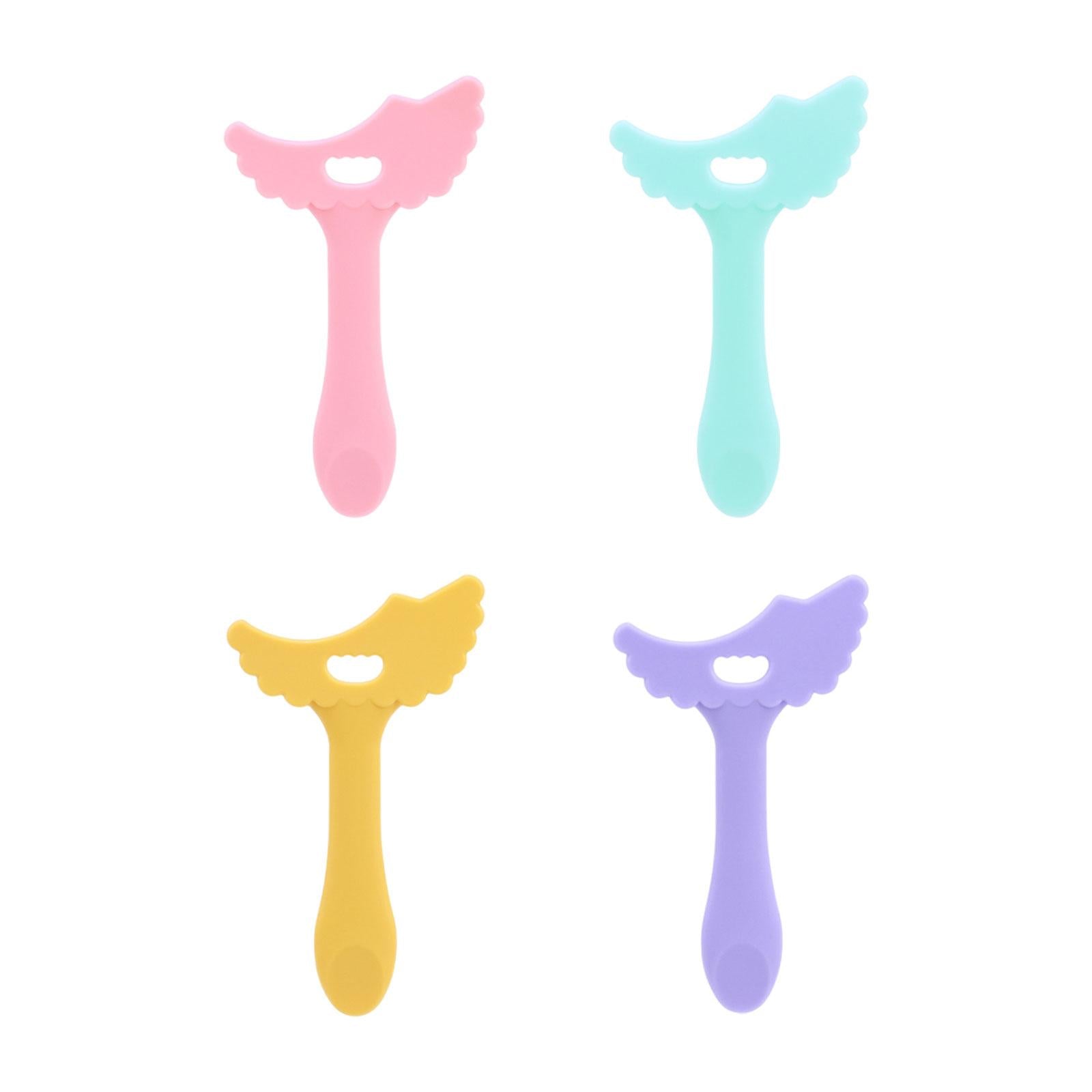 3xSilicone Eyeliner Stencils Applicator Auxiliary Eyeliner Tool for Women Lady Pink