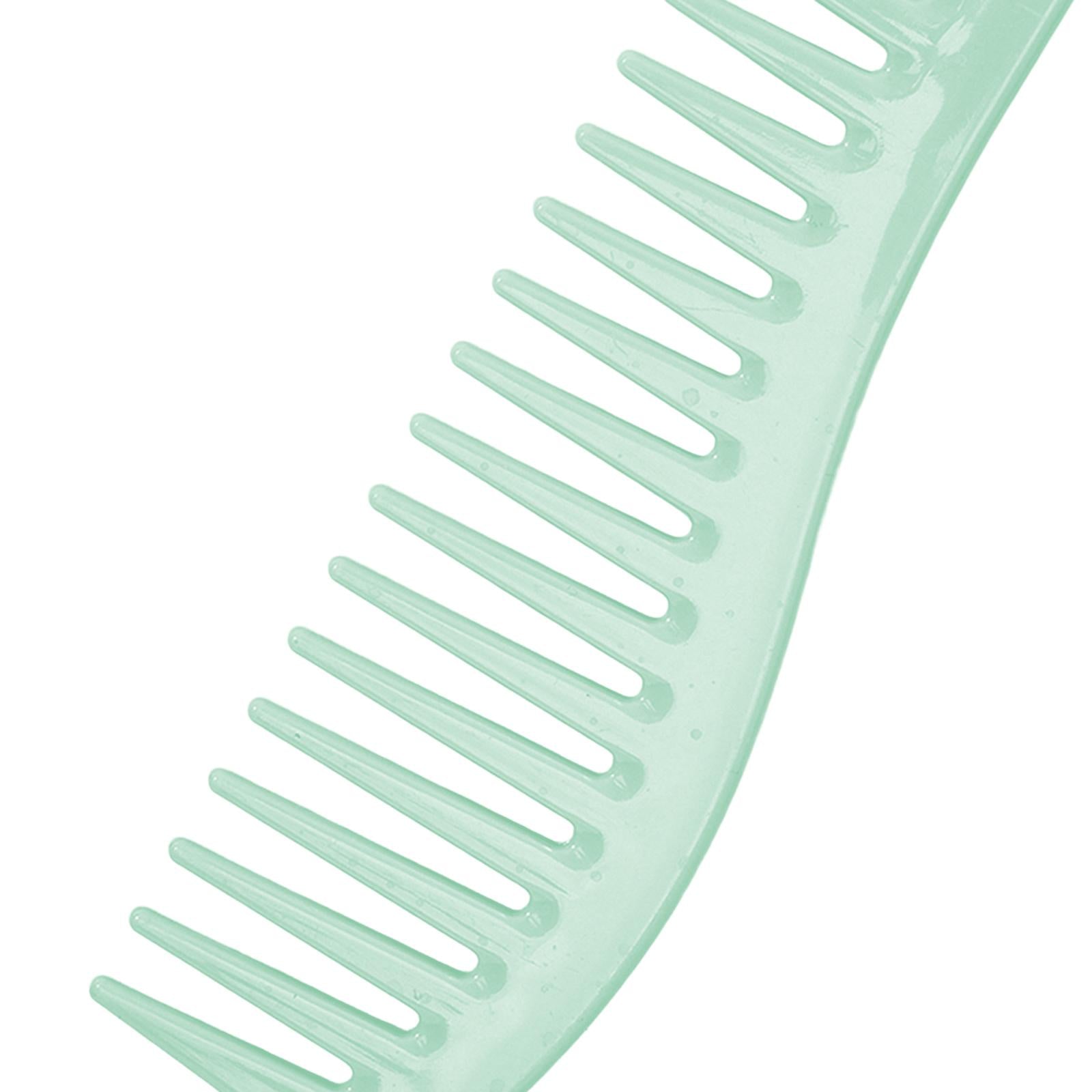 3xHair Detangling Comb Hair Combs for Long Wet Hair Curly Hair Wide Tooth Comb Green