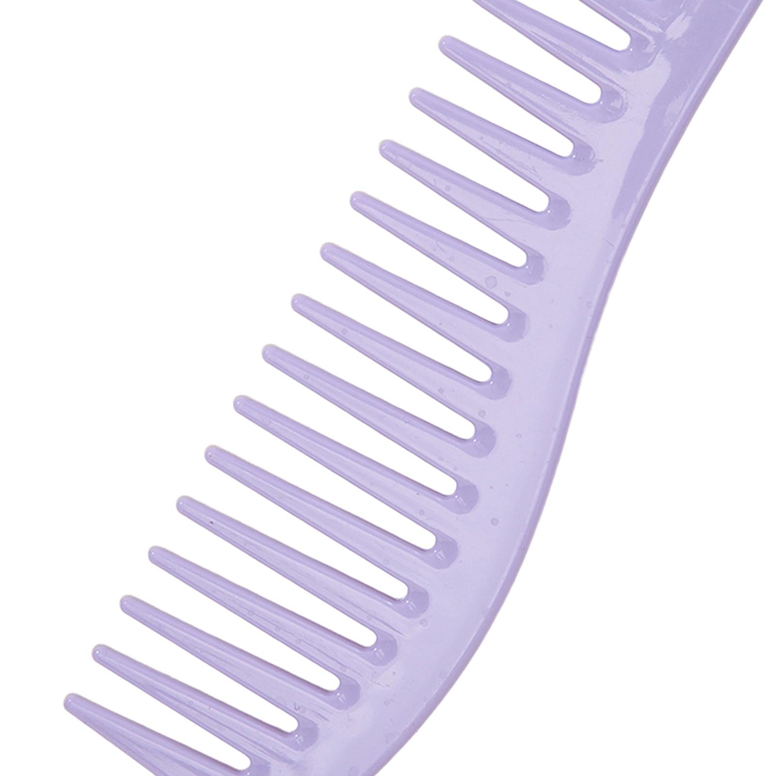 4xHair Detangling Comb Hair Combs for Long Wet Hair Curly Hair Wide Tooth Comb Purple