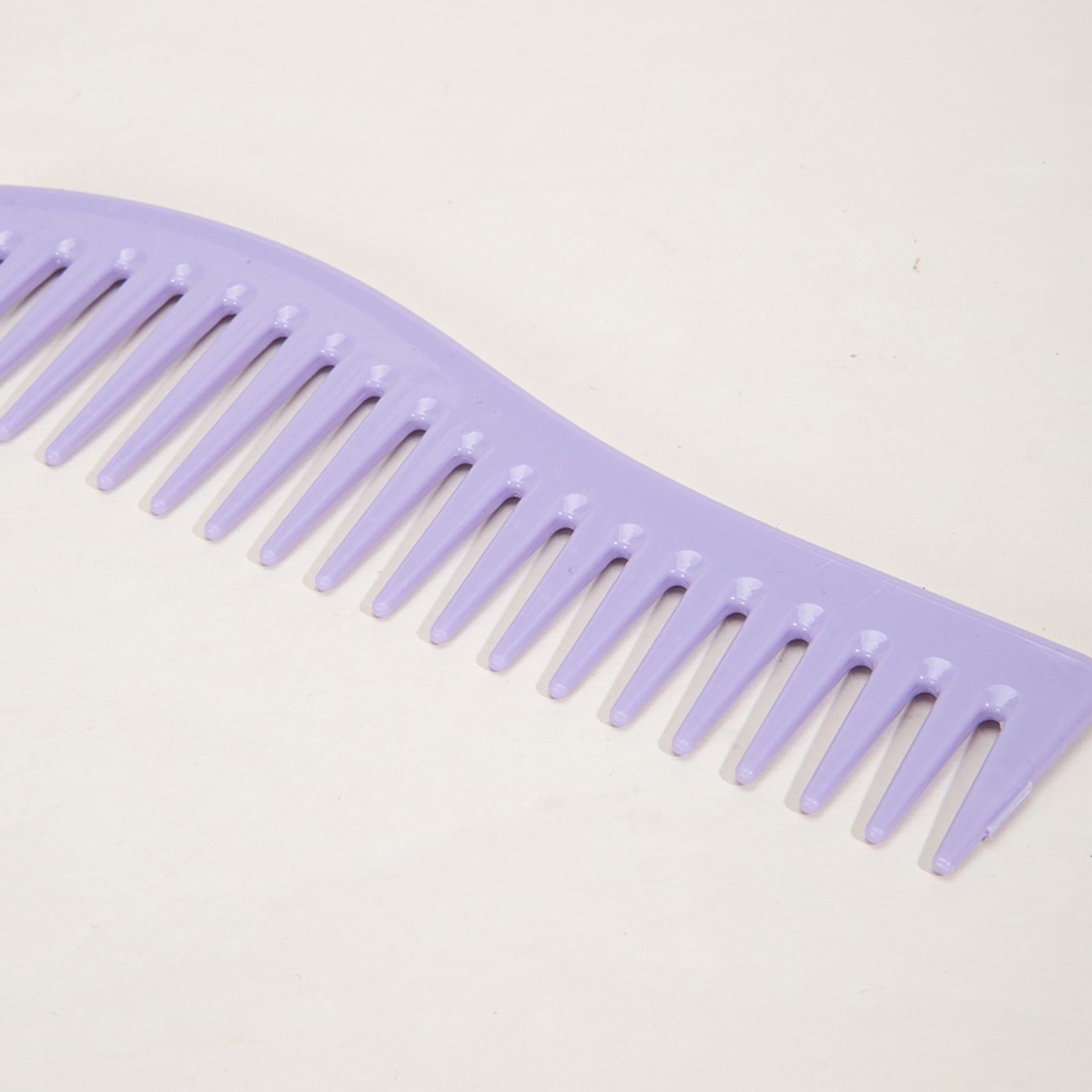 3xHair Detangling Comb Hair Combs for Long Wet Hair Curly Hair Wide Tooth Comb Purple
