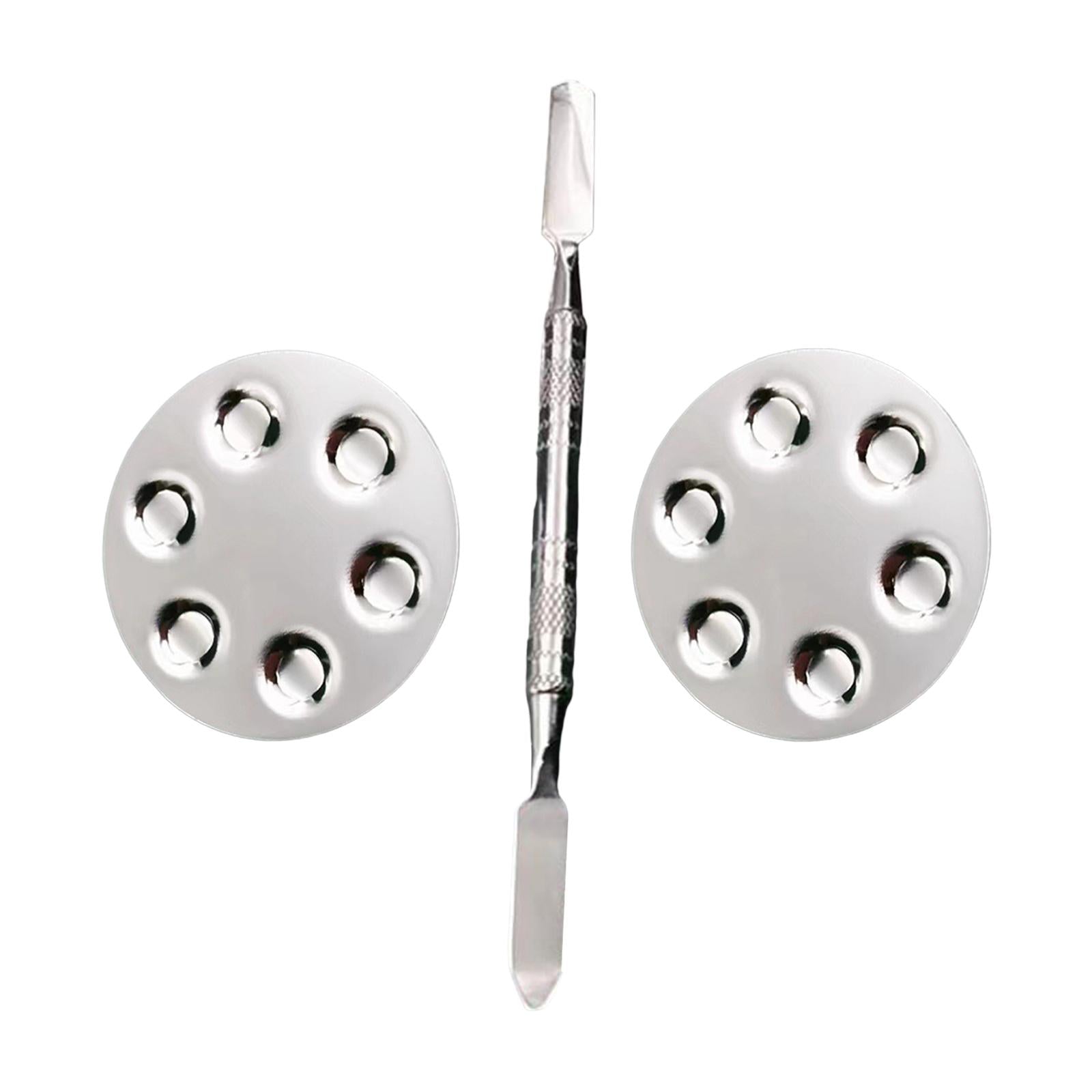 3xMakeup Mixing Palette Blending Tools Finger Ring Makeup Palette for Manicure No Makeup Spatula