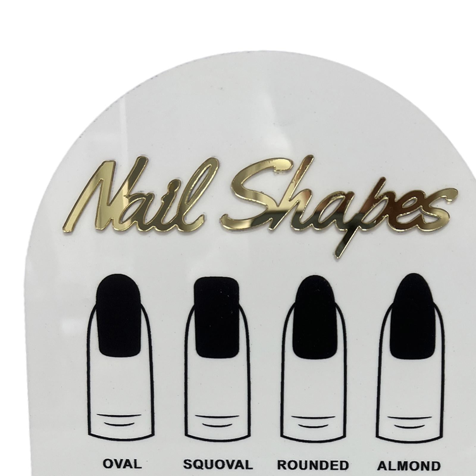 2xNail Tip Display Board Acrylic Manicure Display for Nail Salon Nail Art Tool Style A