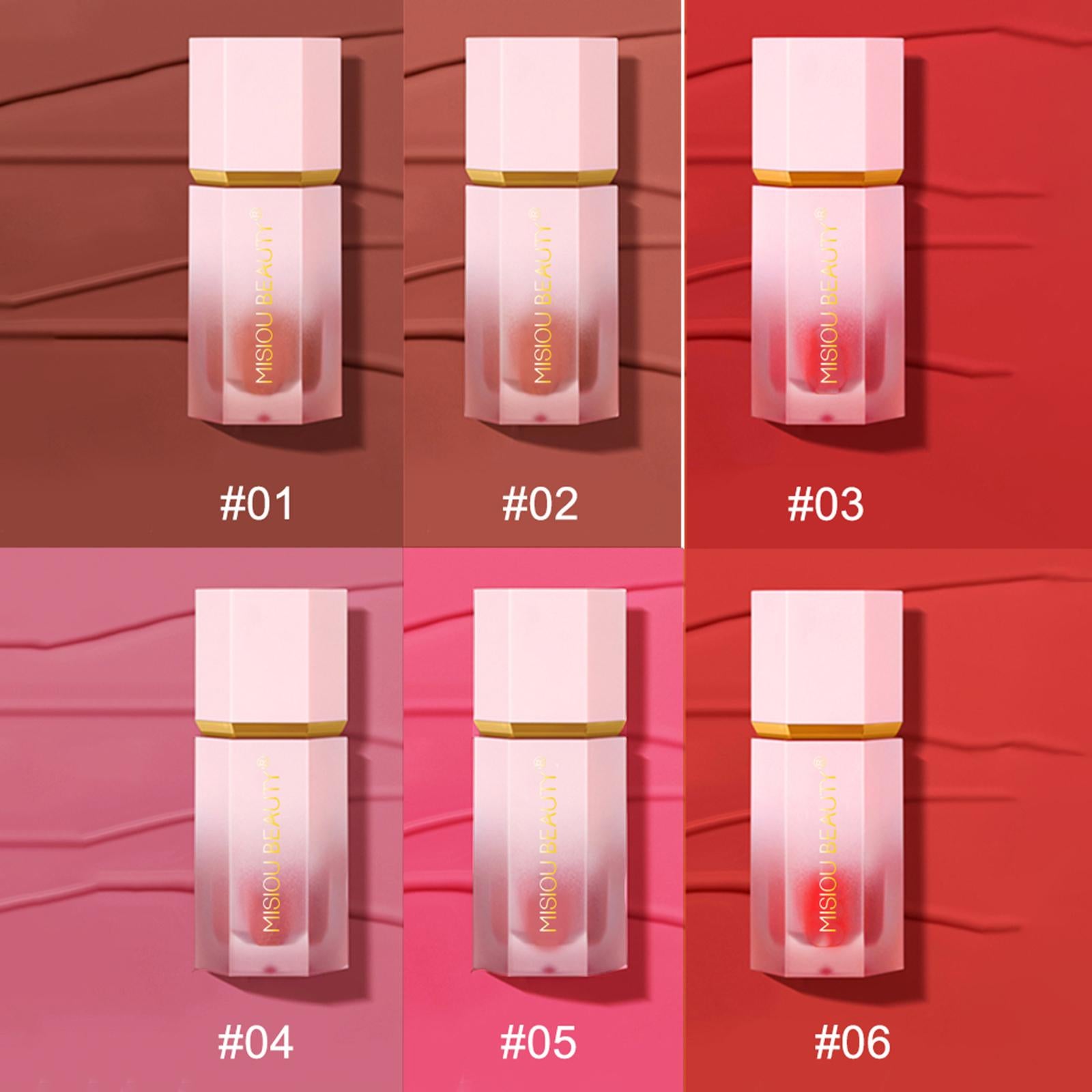 2xLiquid Cheek Blush Moisturizing Soft Cream Face Blush for Face Eyes and Lips Style B