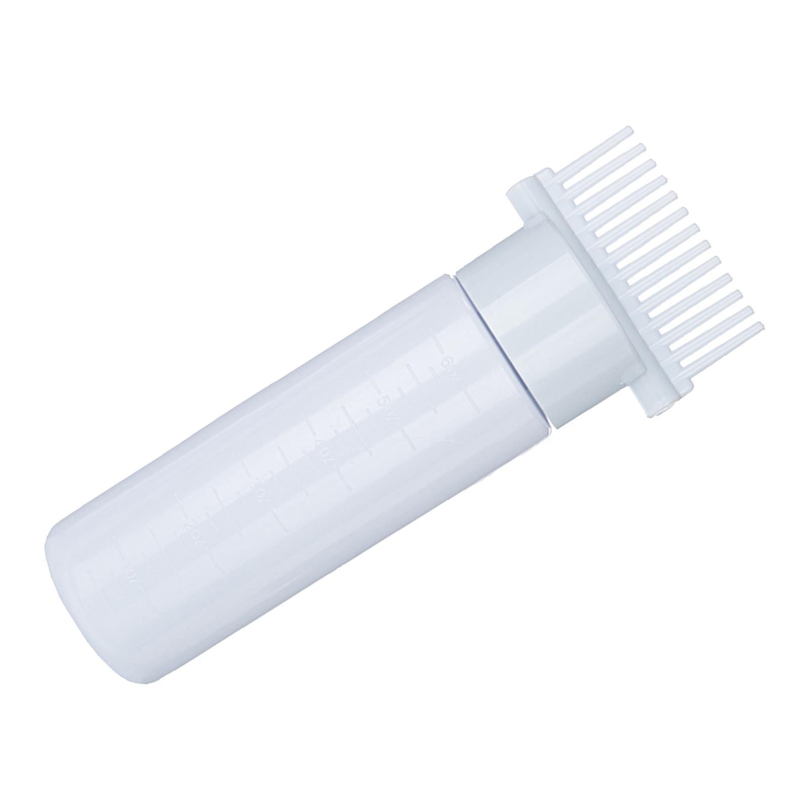 2xRoot Comb Applicator Bottle Perming Tools Hair Dye Bottle Brush for Home DIY Blue