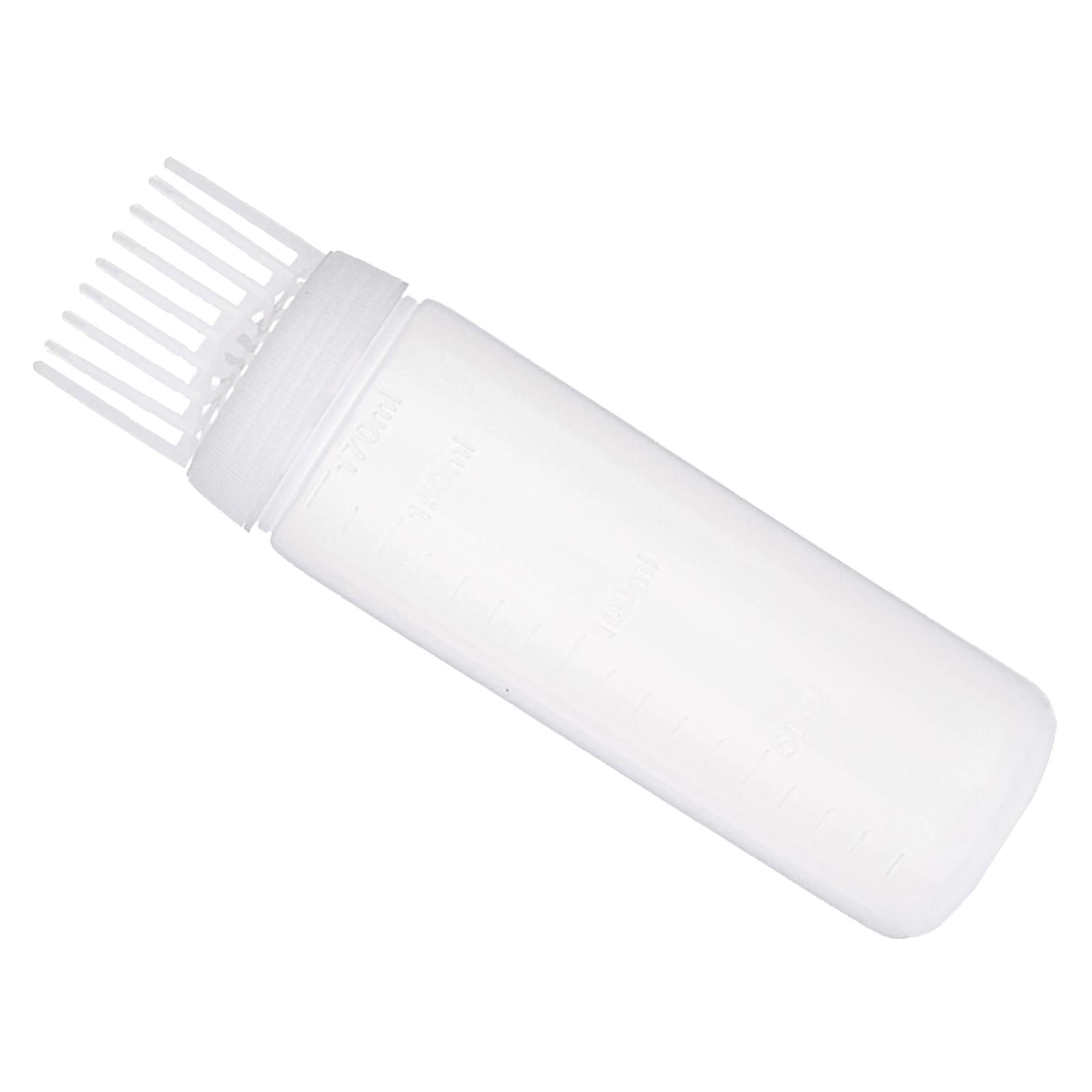 3xRoot Comb Applicator Bottle Multifunctional Hair Oil Applicator for Home DIY White