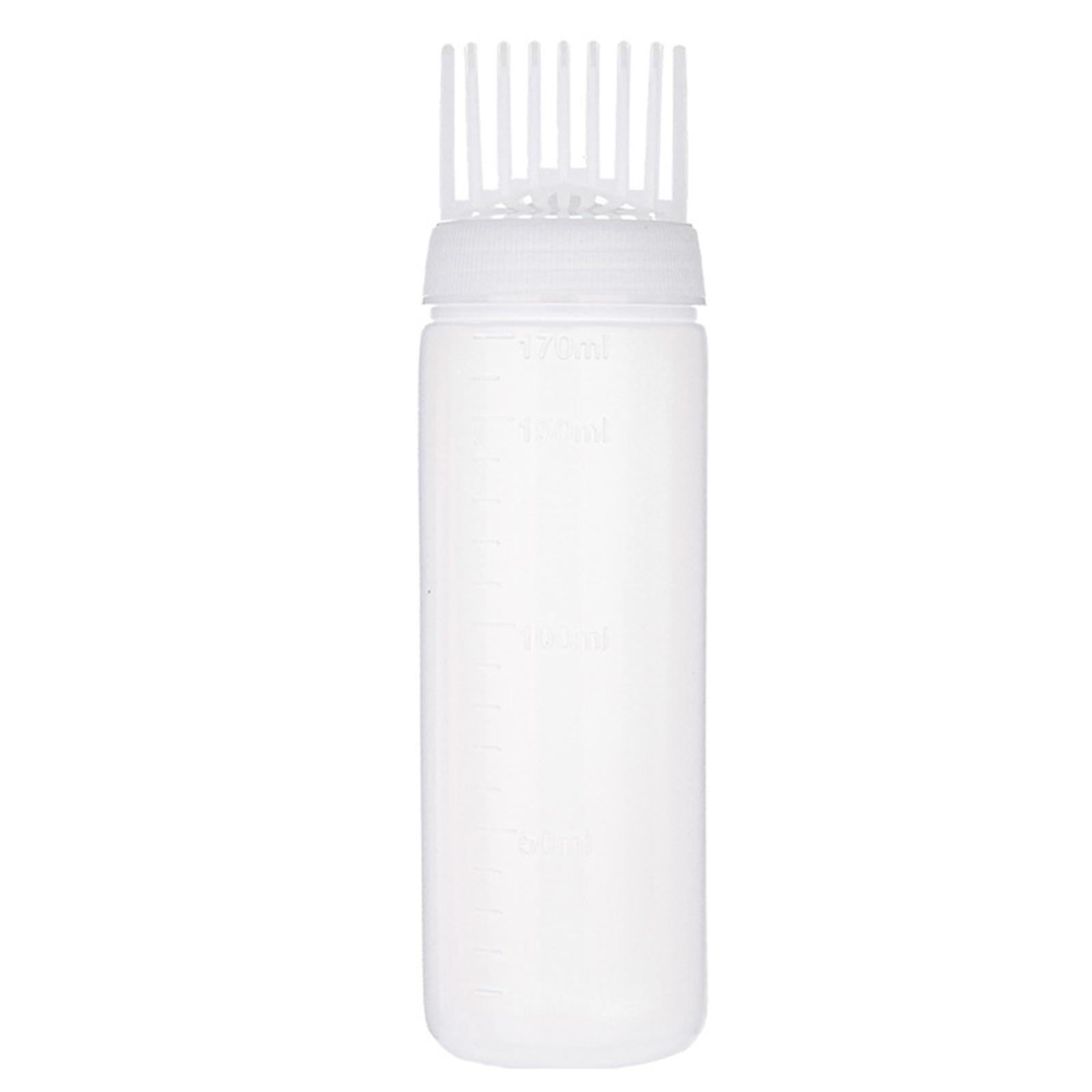 2xRoot Comb Applicator Bottle Multifunctional Hair Oil Applicator for Home DIY White