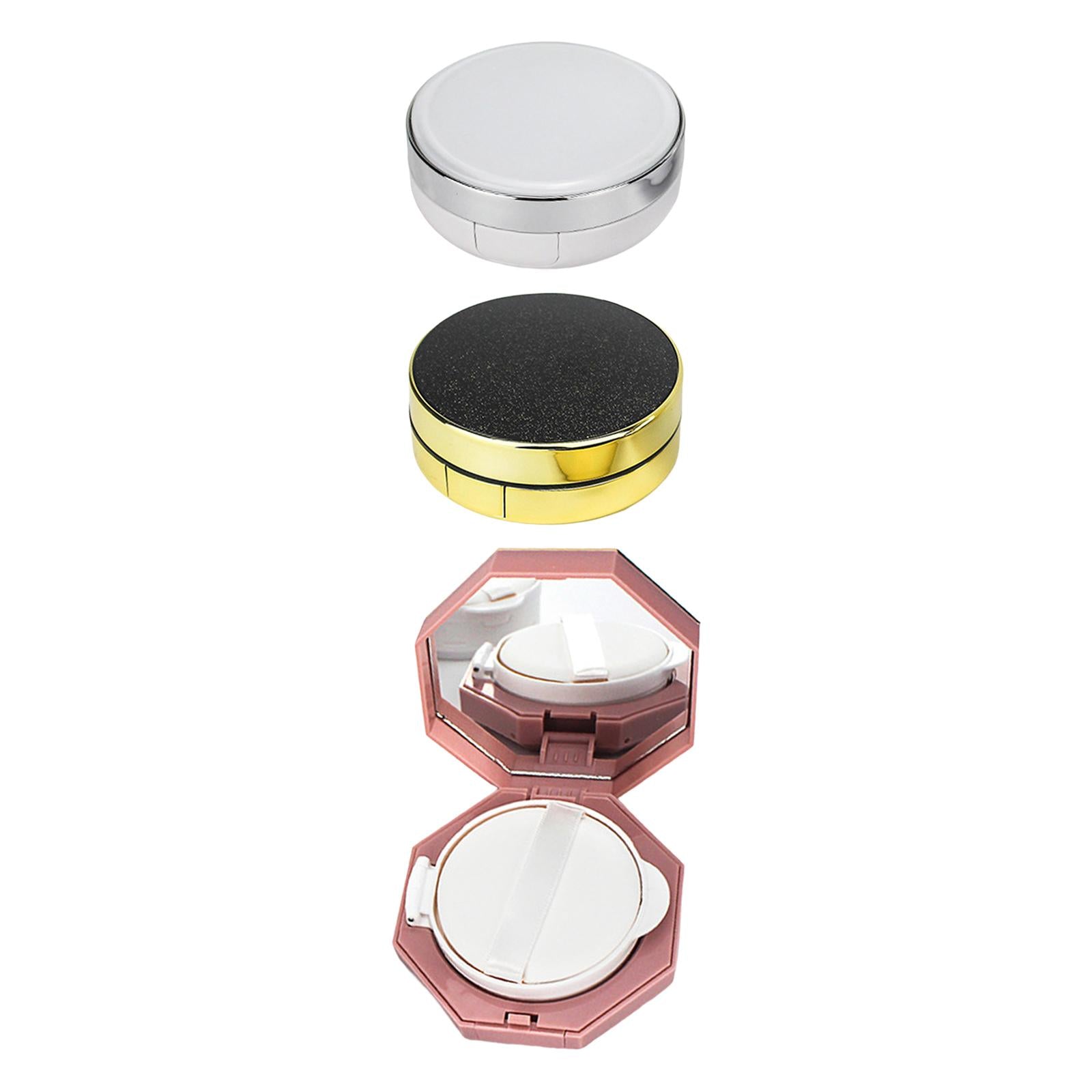 4xAir Cushion Box with Powder Puff Powder Case DIY Foundation BB cc Cream Case White