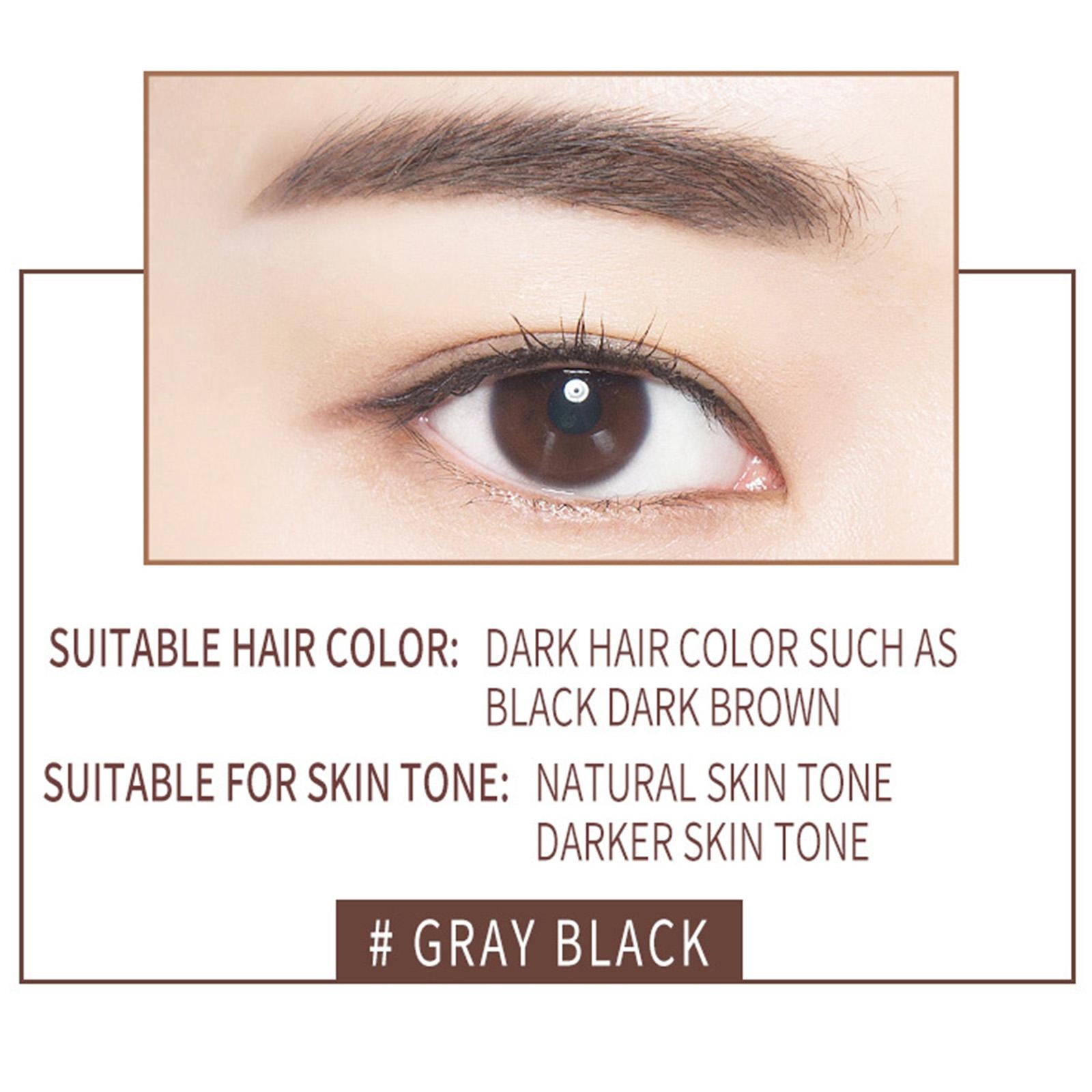 3xEyebrow Stamp Stencil Kit Eyebrow Stamp Shaping Kit for Girls Starters Women Dark Brown