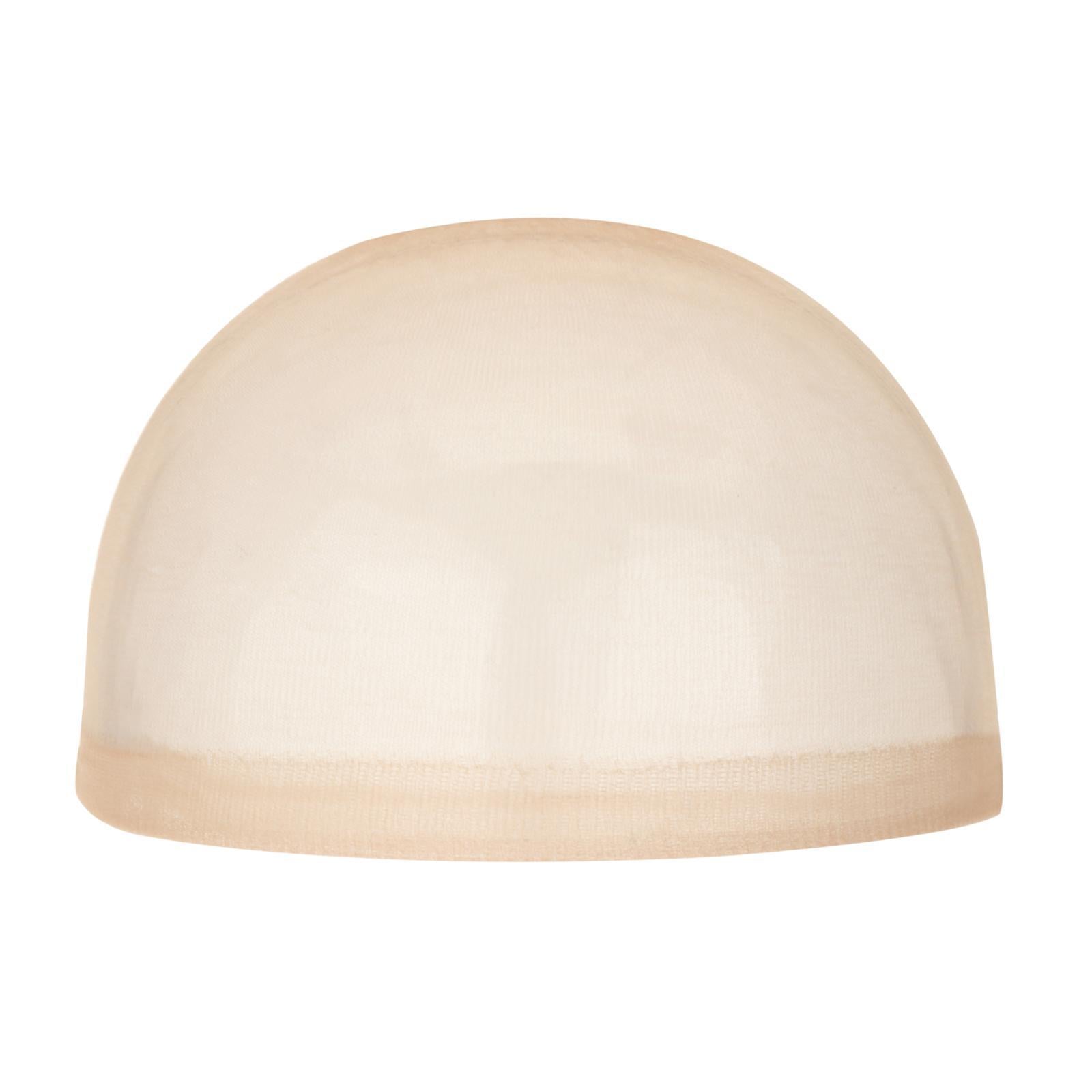 3xWig Cap Nylon Invisible Real Thin Bald Stocking Caps for Cosplay Women Black Beige
