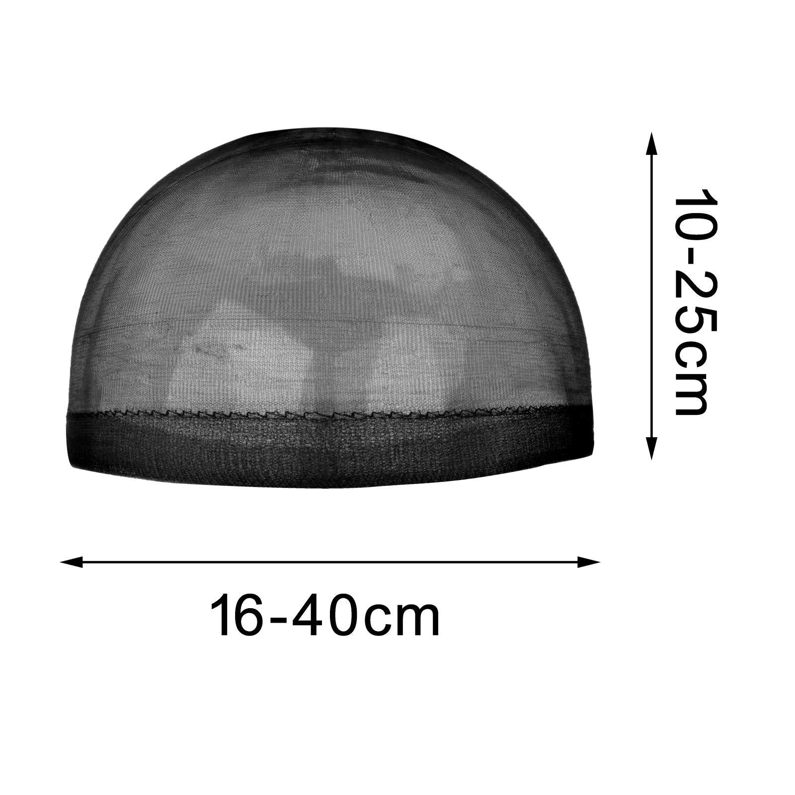 4xWig Cap Nylon Invisible Real Thin Bald Stocking Caps for Cosplay Women Black
