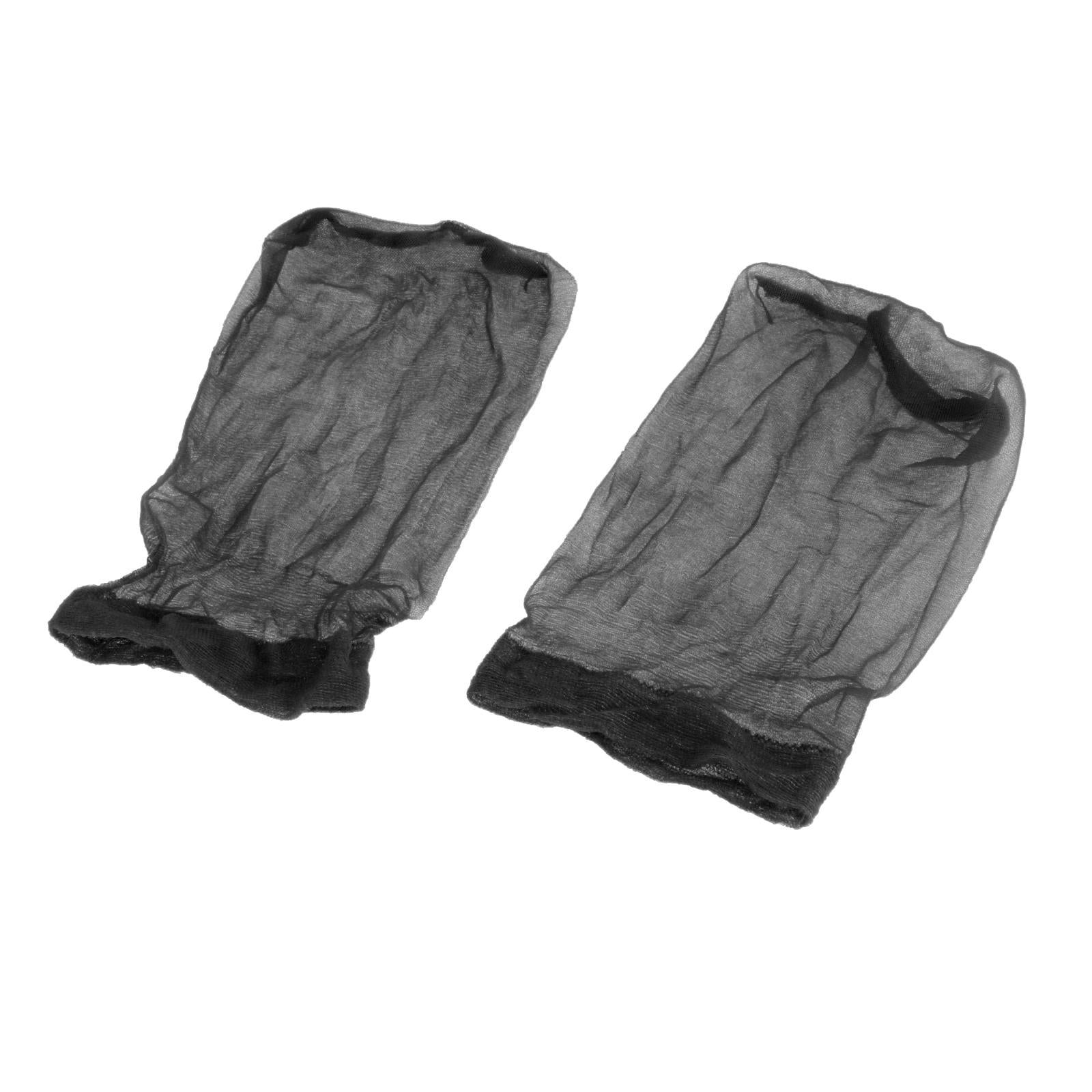 2xWig Cap Nylon Invisible Real Thin Bald Stocking Caps for Cosplay Women Black