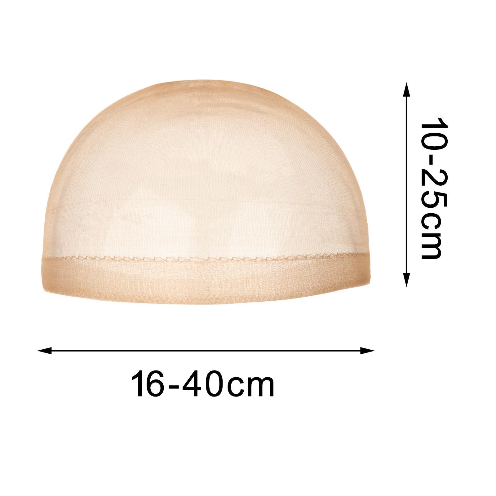 3xWig Cap Nylon Invisible Real Thin Bald Stocking Caps for Cosplay Women Brown