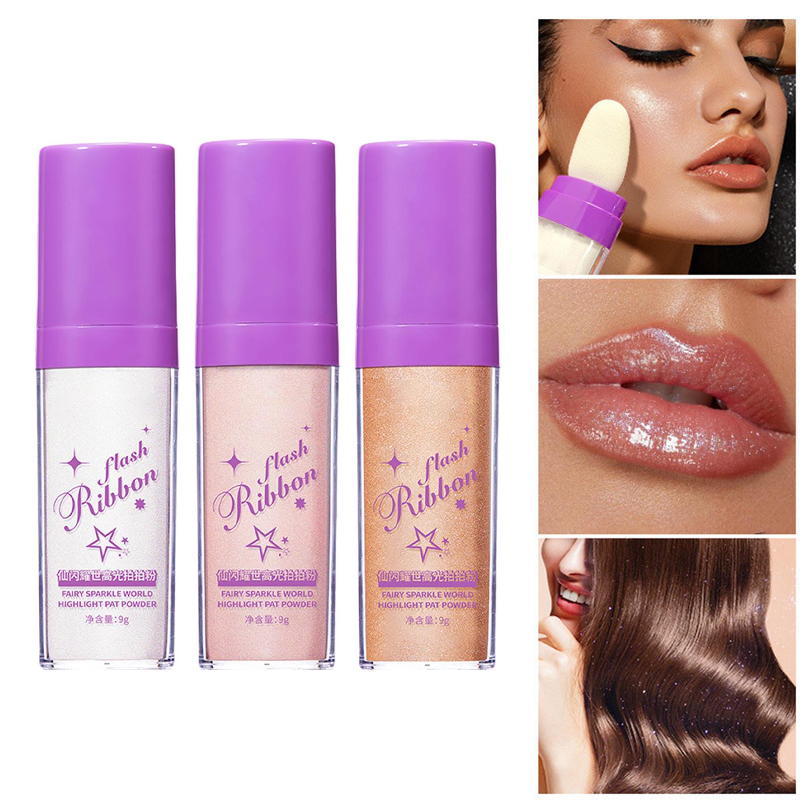 2xBrightener Stick Fairy Cosmetics Glow Smooth Body Glitter for Face Body white