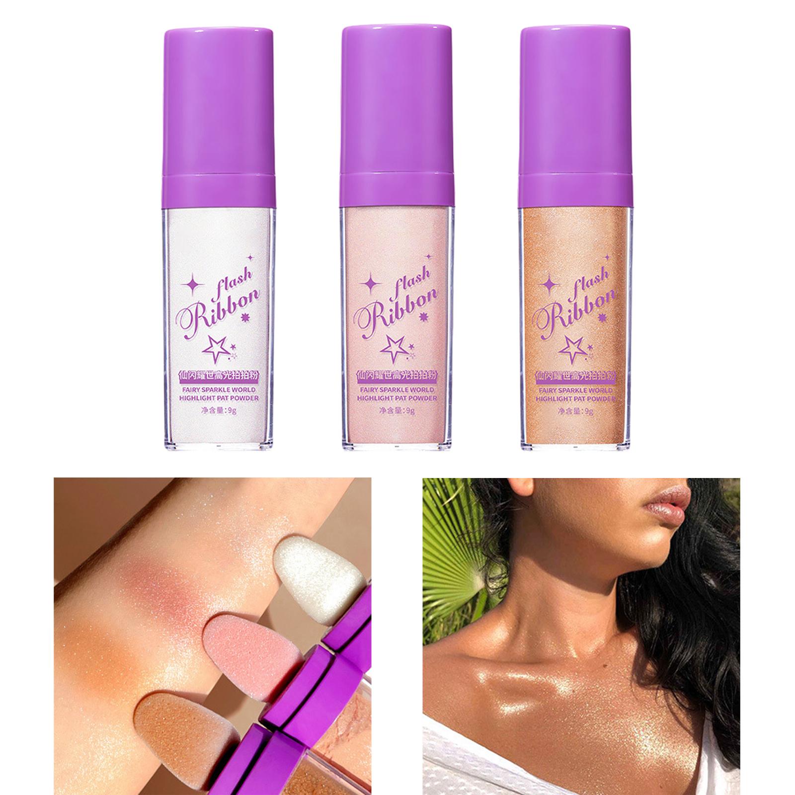 2xBrightener Stick Fairy Cosmetics Glow Smooth Body Glitter for Face Body white