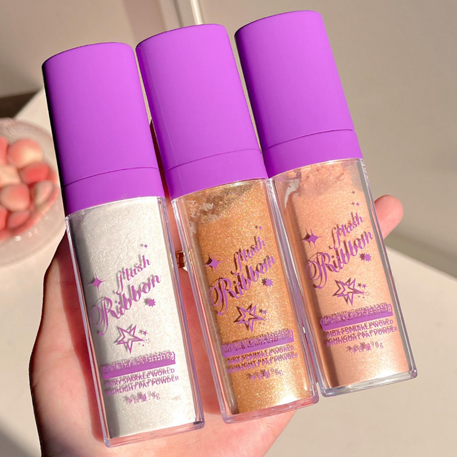 4xBrightener Stick Fairy Cosmetics Glow Smooth Body Glitter for Face Body pink